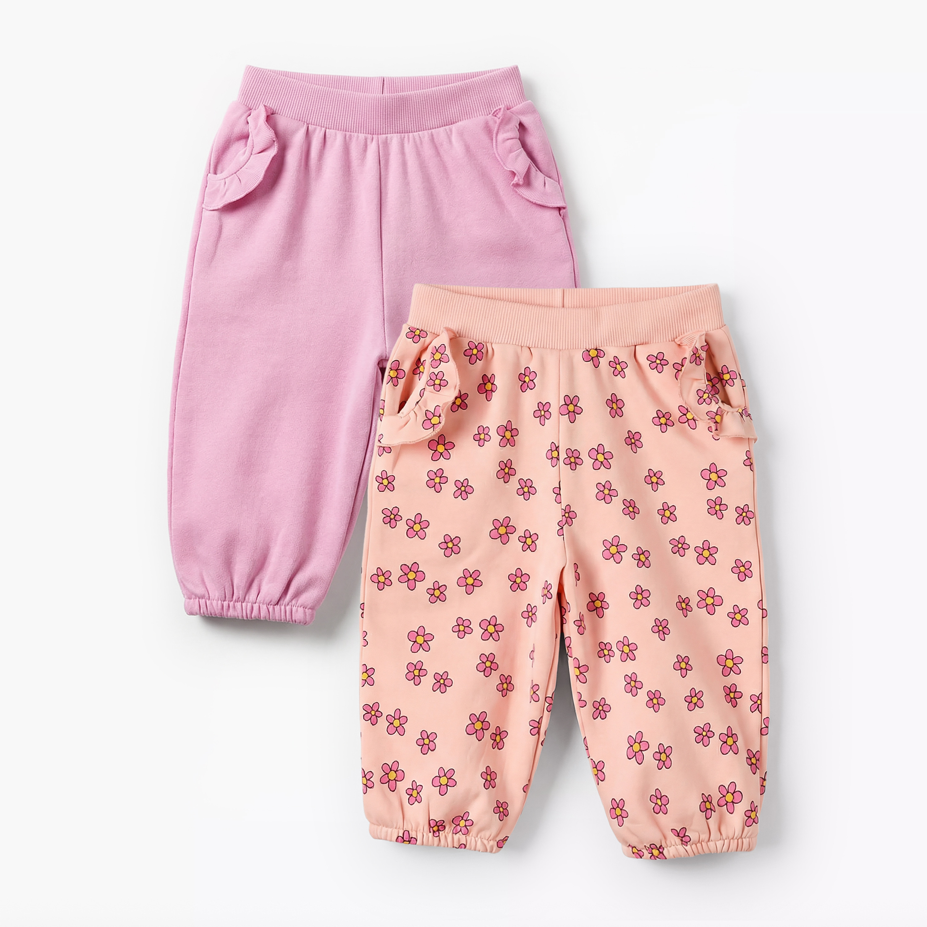 Juniors Assorted Joggers with Pockets - Set of 2-baby-girls-clothing-bottoms-joggersandtrackpants-image-1
