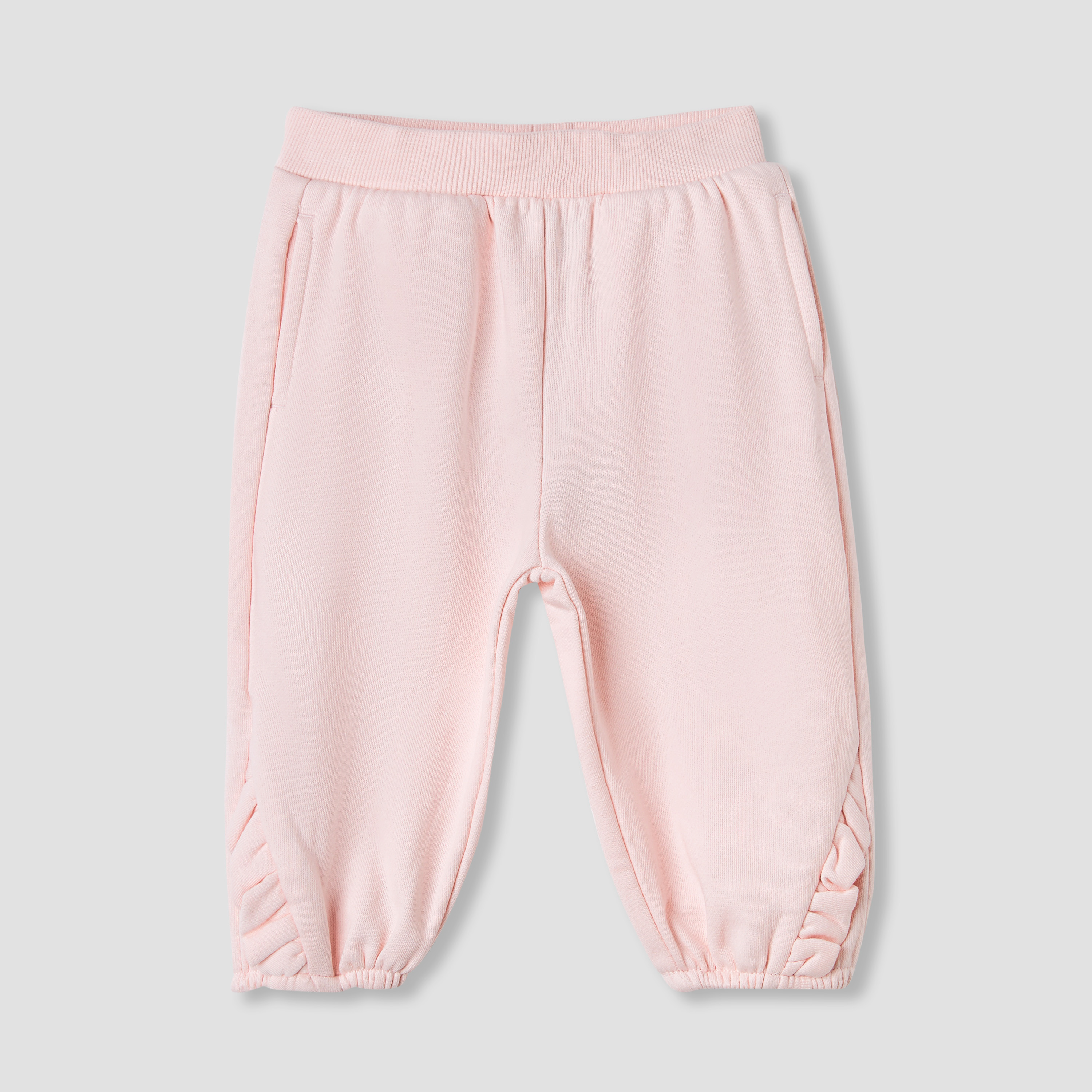 Juniors Solid Joggers-baby-girls-clothing-bottoms-joggersandtrackpants-image-1