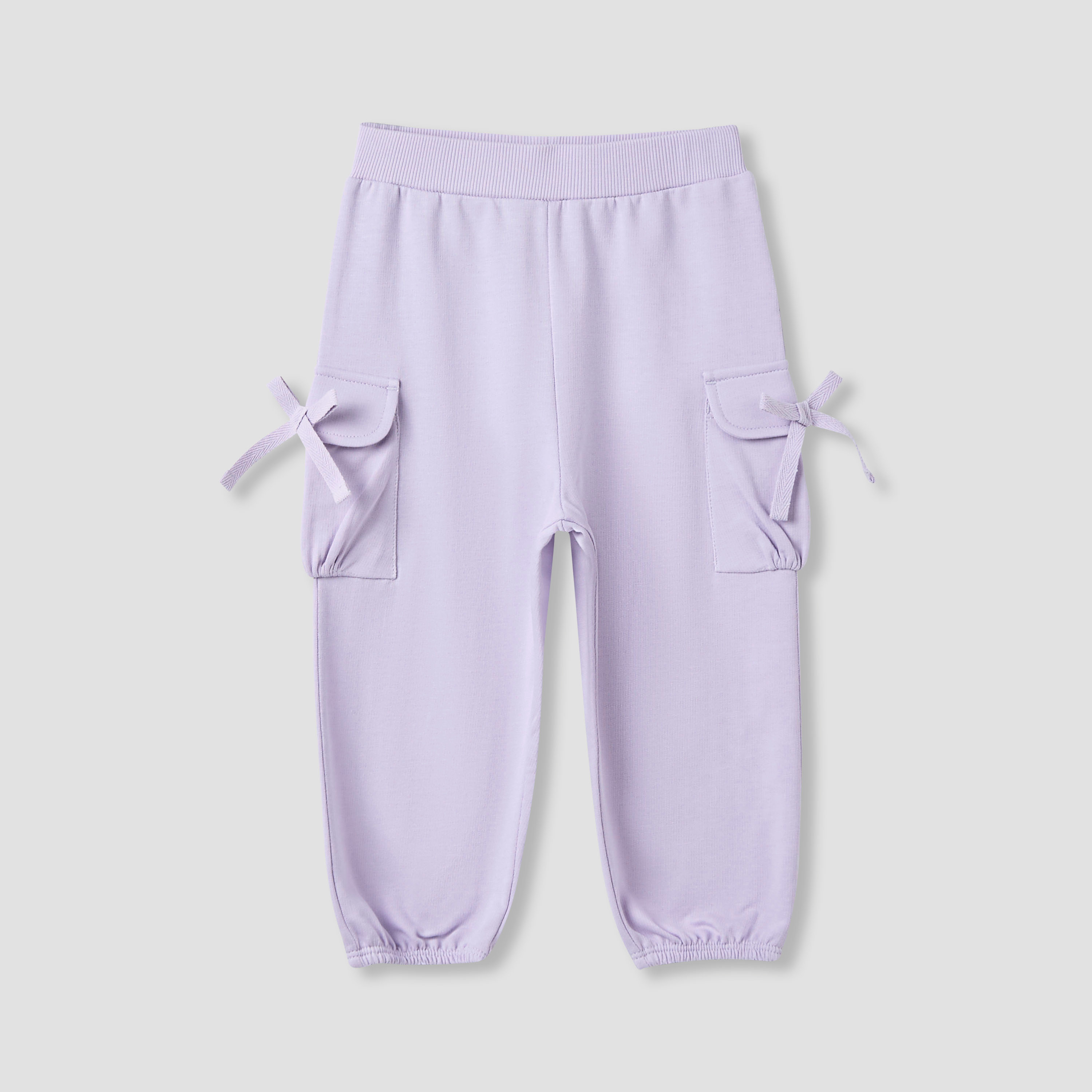 Juniors Assorted Joggers with Elasticated Waistband - Set of 2-baby-girls-clothing-multipacks-image-2