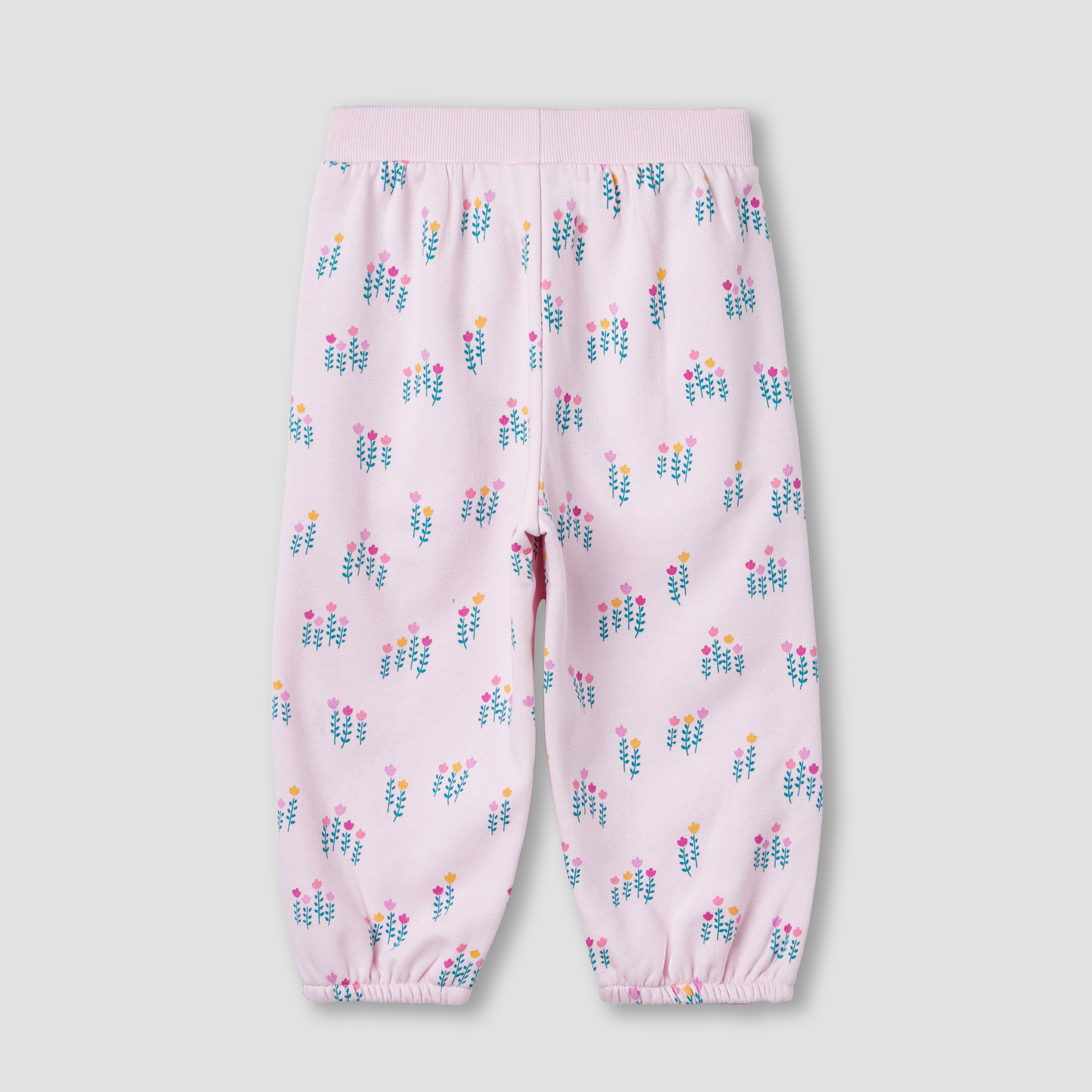 Juniors Printed Joggers with Ruffle Detail-baby-girls-clothing-bottoms-joggersandtrackpants-image-2