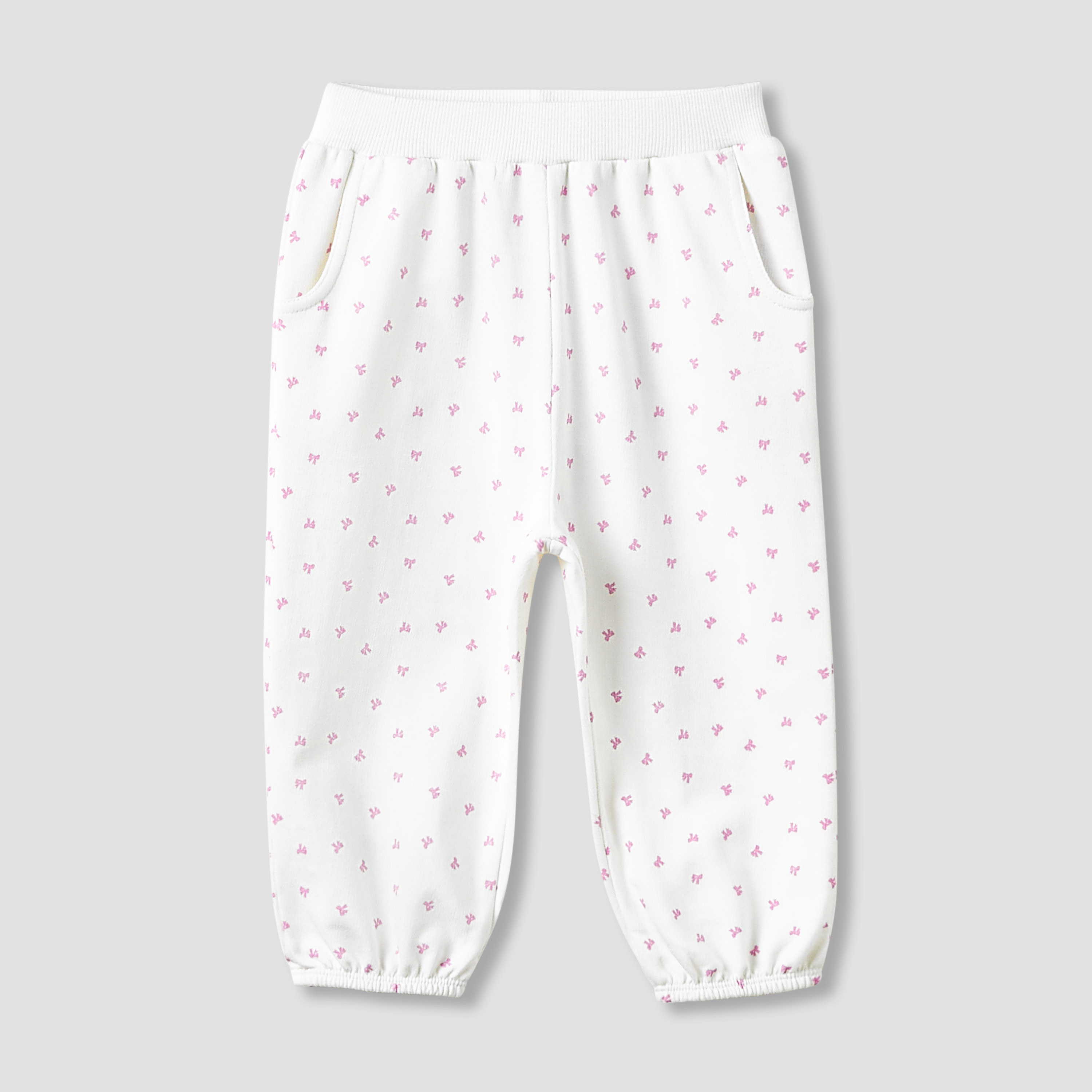 بنطلون رياضي بجيوب - قطن - خصر مطاطي للبنات من جونيورز- طقم من قطعتين-baby-girls-clothing-bottoms-joggersandtrackpants-image-4