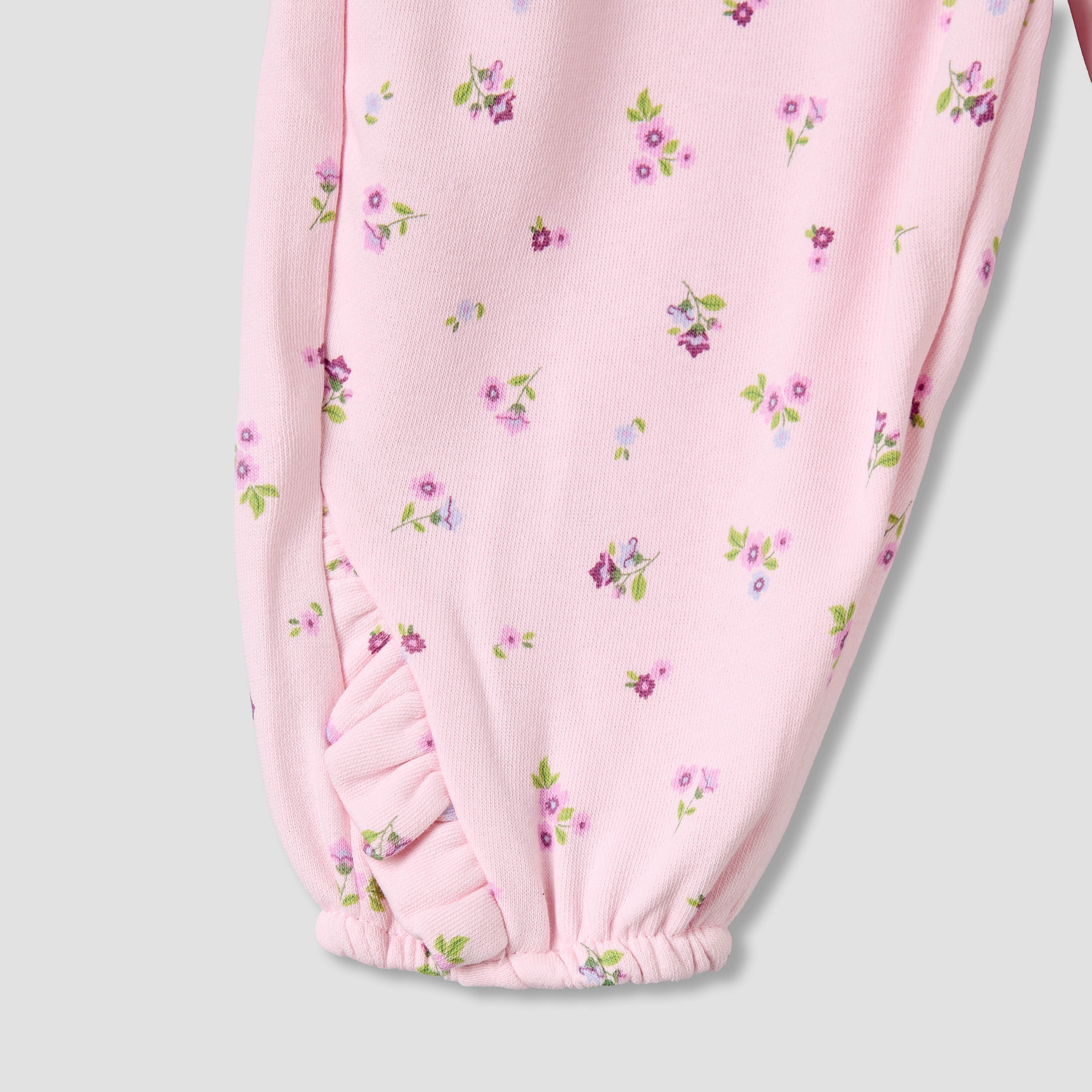 Juniors Elasticated Joggers with Floral Print-baby-girls-clothing-bottoms-joggersandtrackpants-image-5