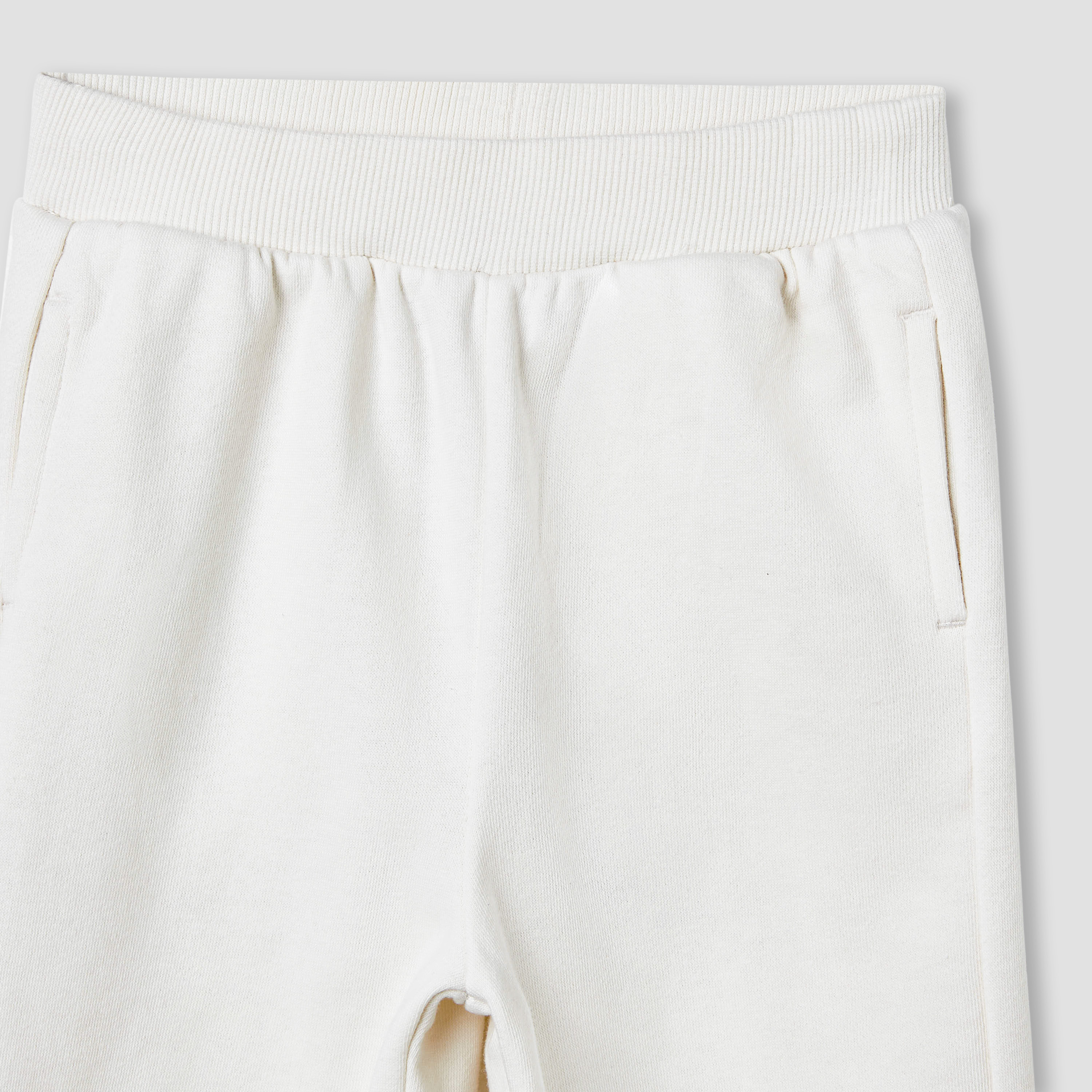 Juniors Solid Joggers with Elasticated Waistband and Pockets-baby-girls-clothing-bottoms-joggersandtrackpants-image-4