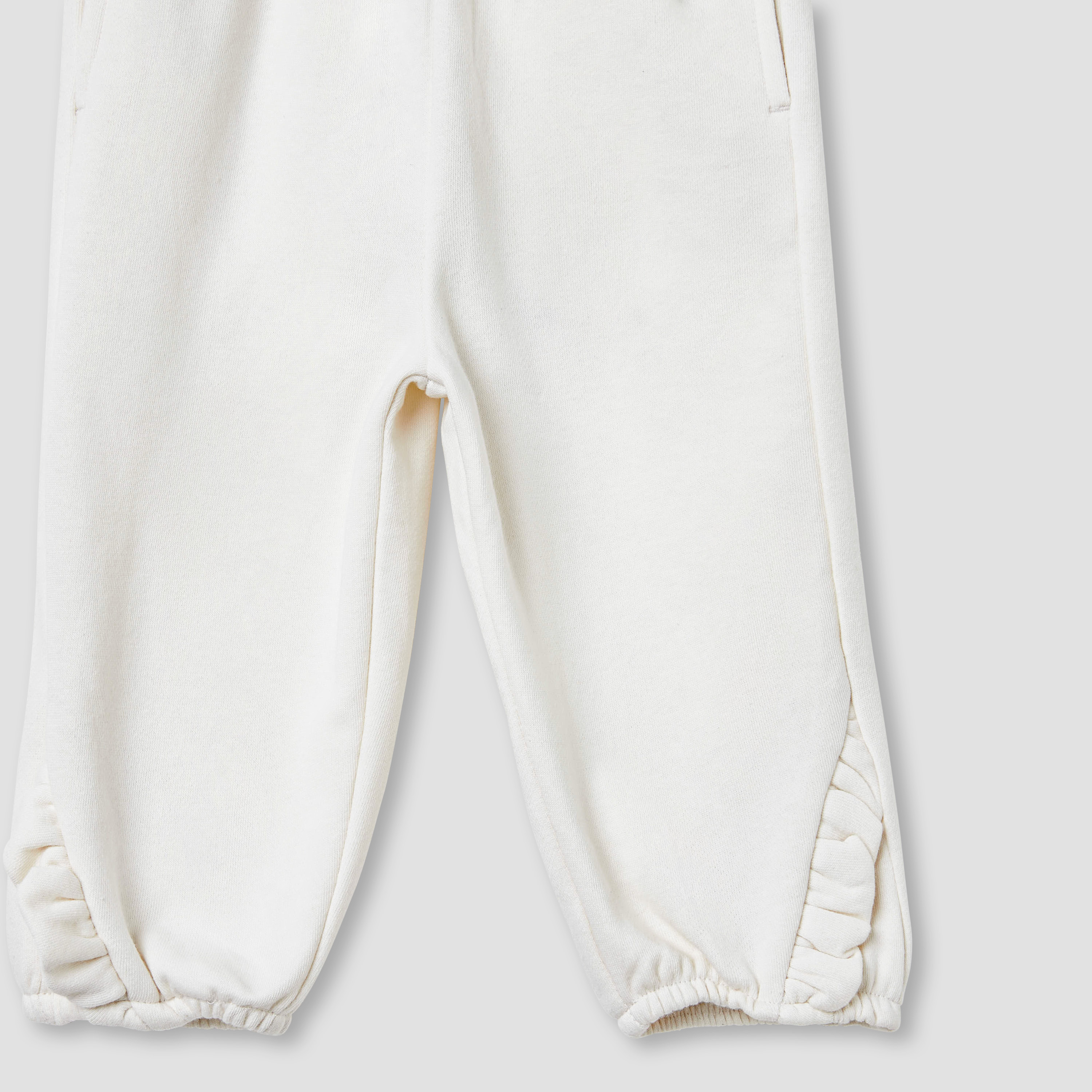 Juniors Solid Joggers with Elasticated Waistband and Pockets-baby-girls-clothing-bottoms-joggersandtrackpants-image-5