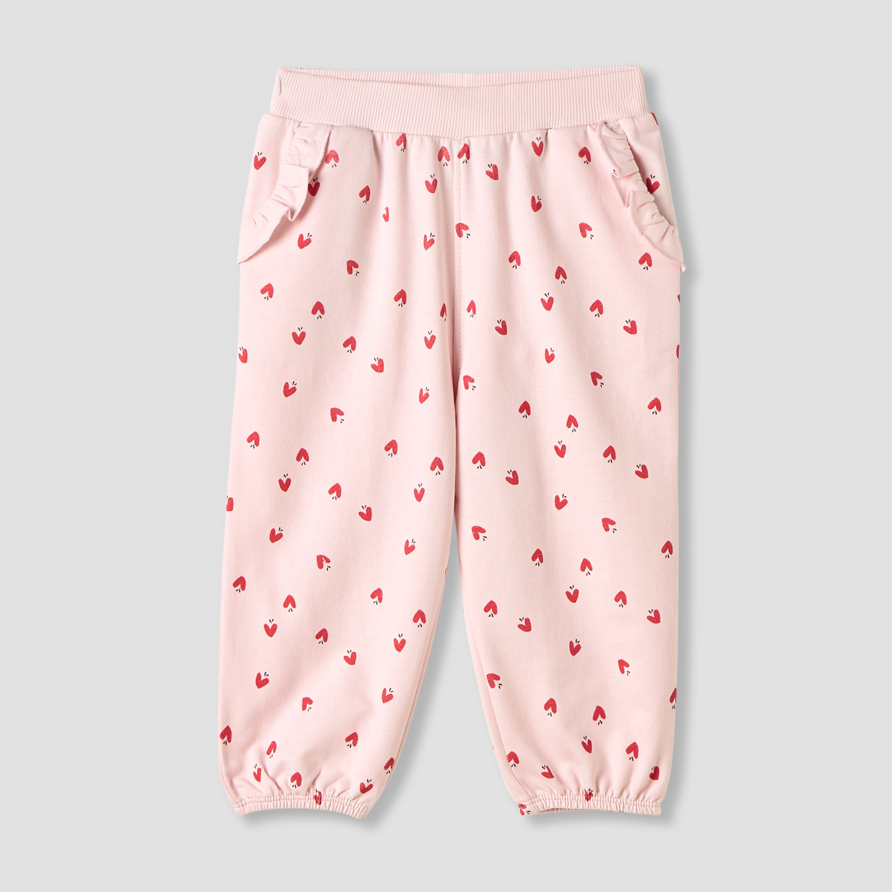 Juniors Assorted Joggers with Frill Pockets - Set of 2-baby-girls-clothing-bottoms-joggersandtrackpants-image-3