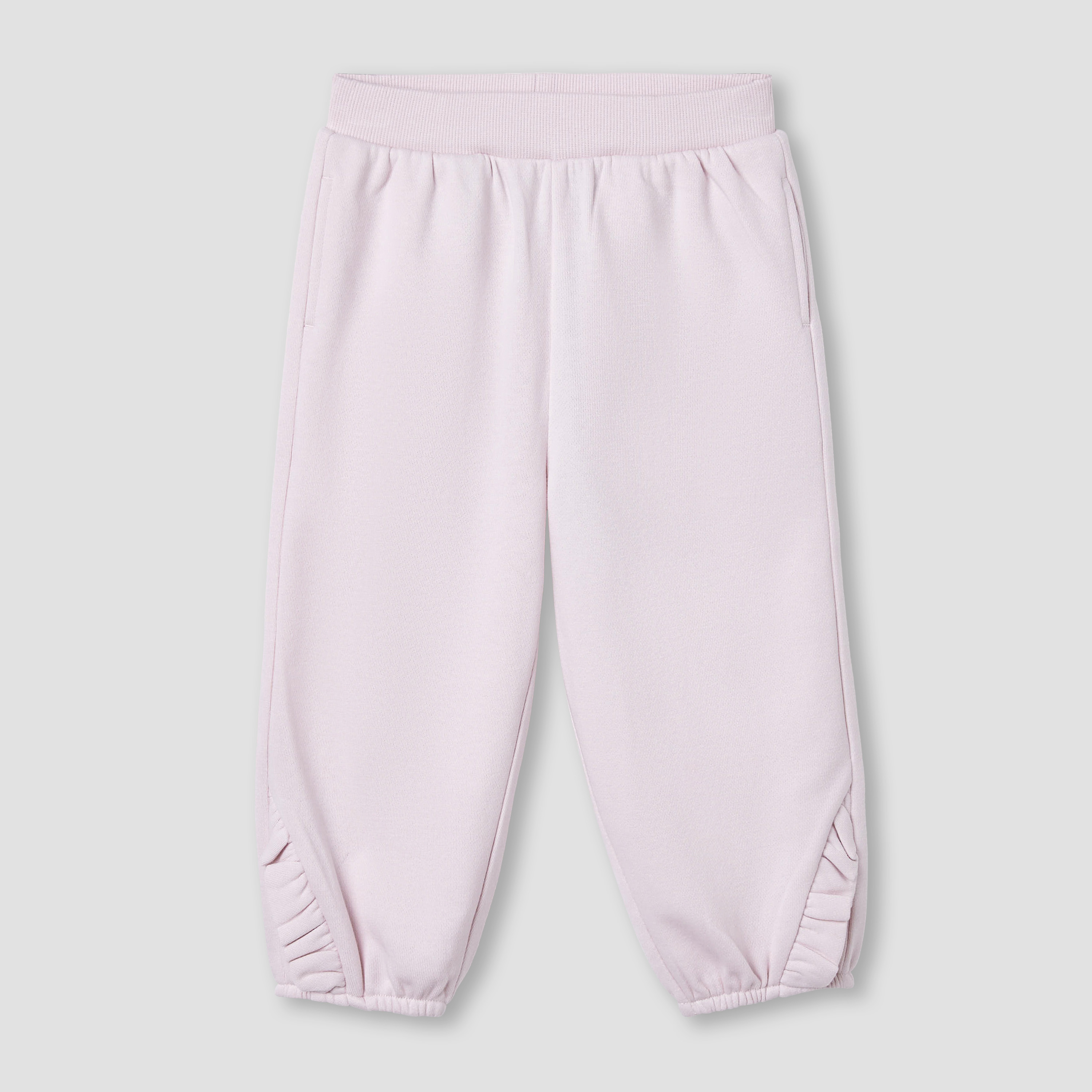 Juniors Ruffle Detail Joggers with Pockets-baby-girls-clothing-bottoms-joggersandtrackpants-image-2