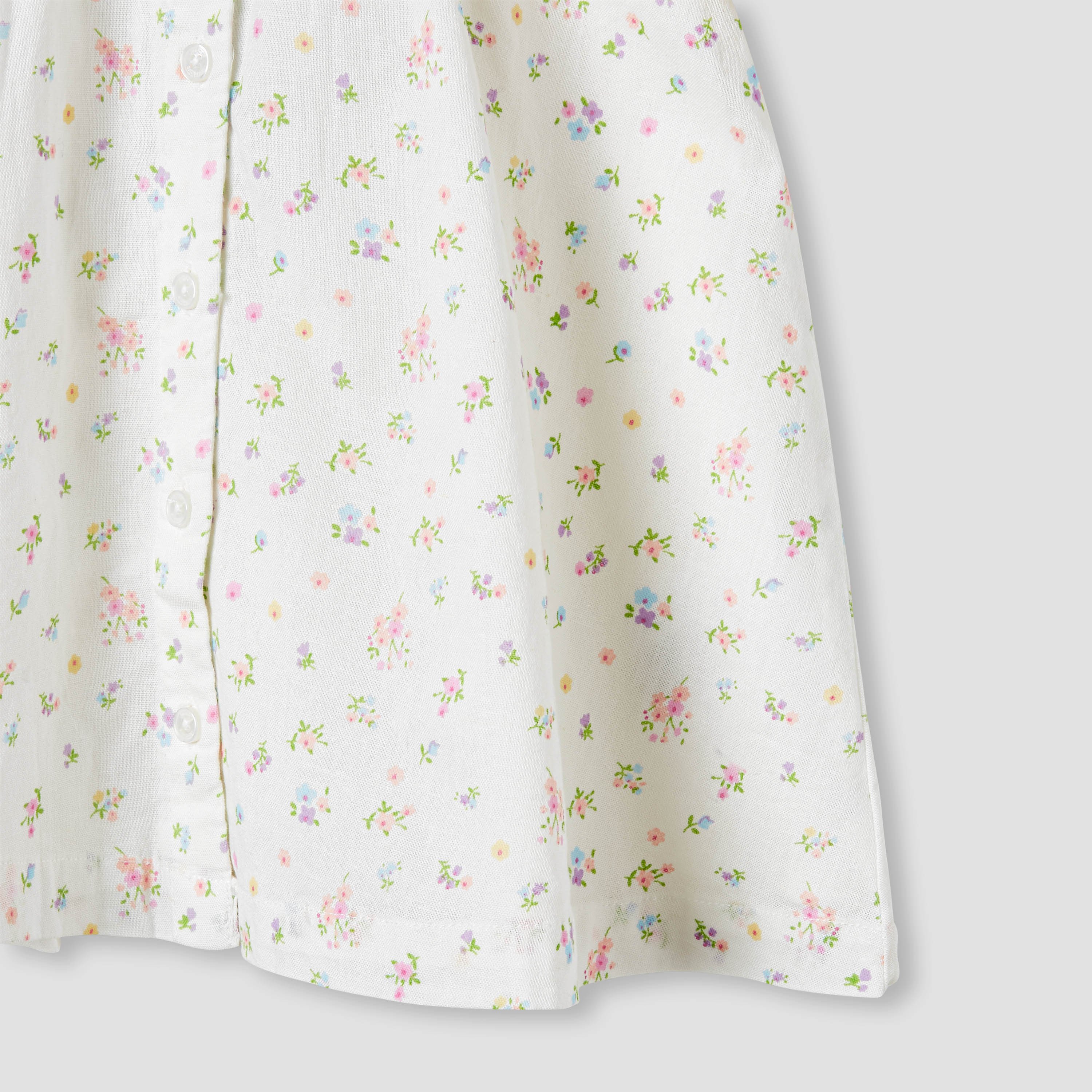 Juniors Floral Print Collared Dress with Short Sleeves-baby-girls-clothing-dressesandjumpsuits-image-4