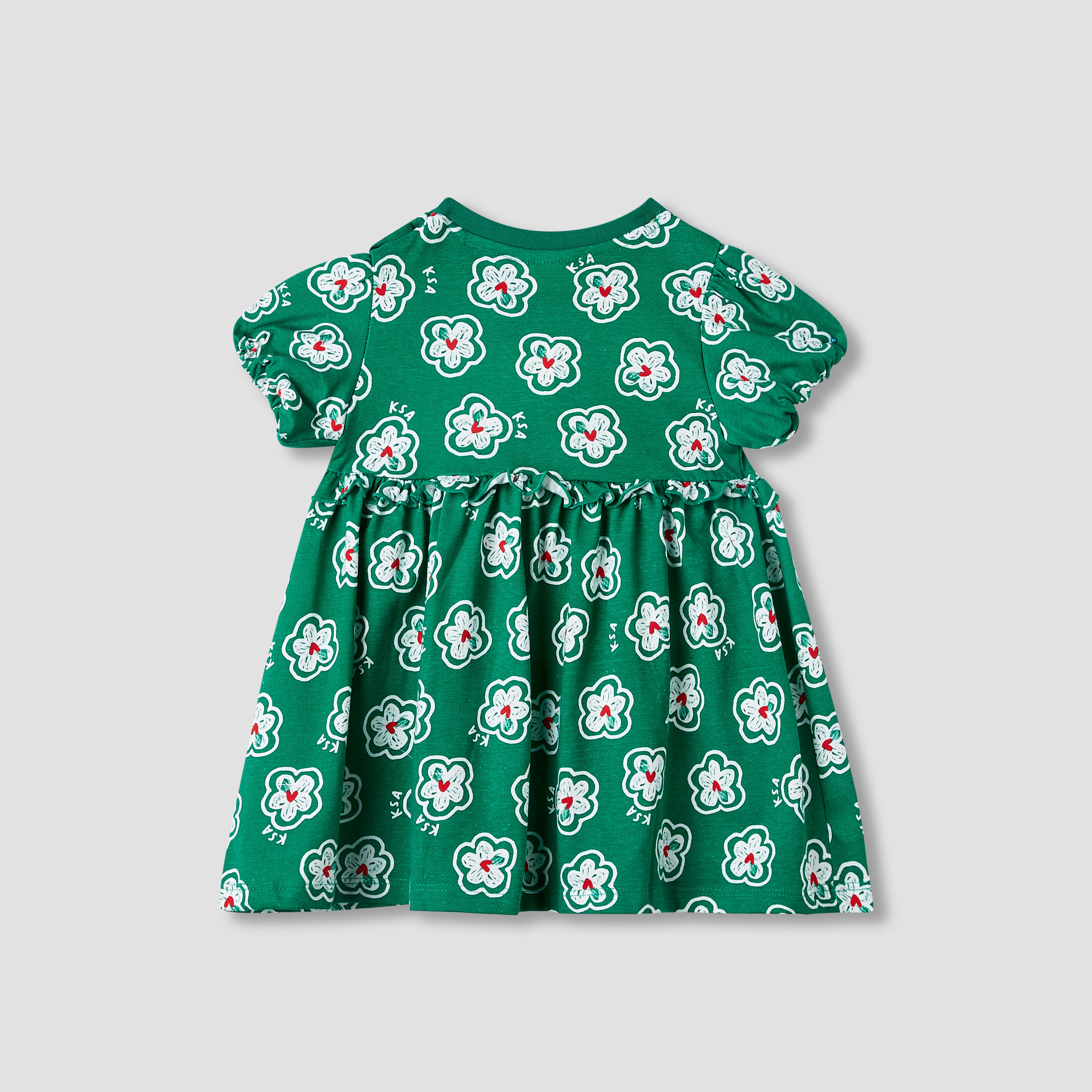 Juniors Floral Print A-line Dress with Ruffles-baby-girls-clothing-dressesandjumpsuits-image-2