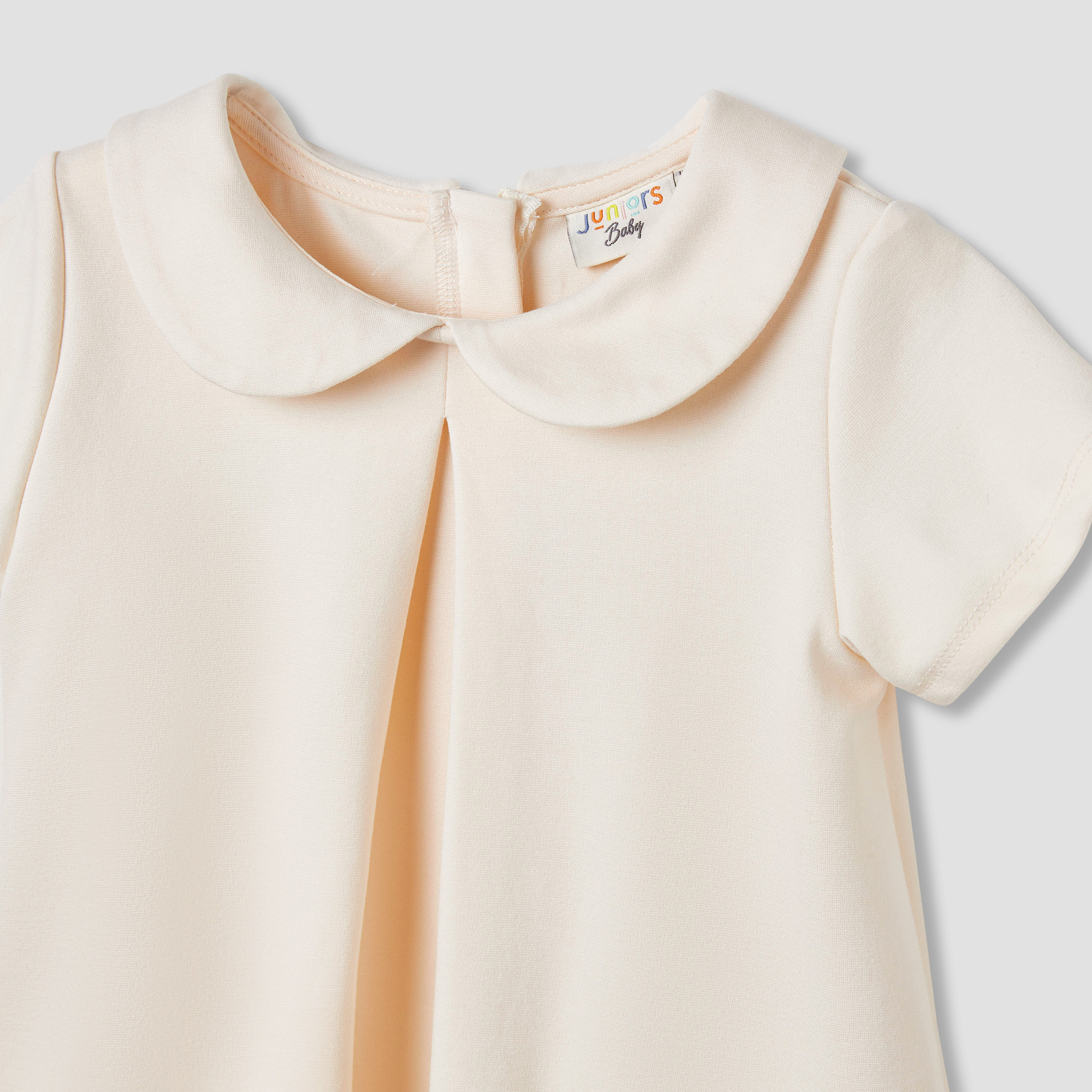 Juniors Bow Accent Dress with Peter Pan Collar-baby-girls-clothing-dressesandjumpsuits-image-3