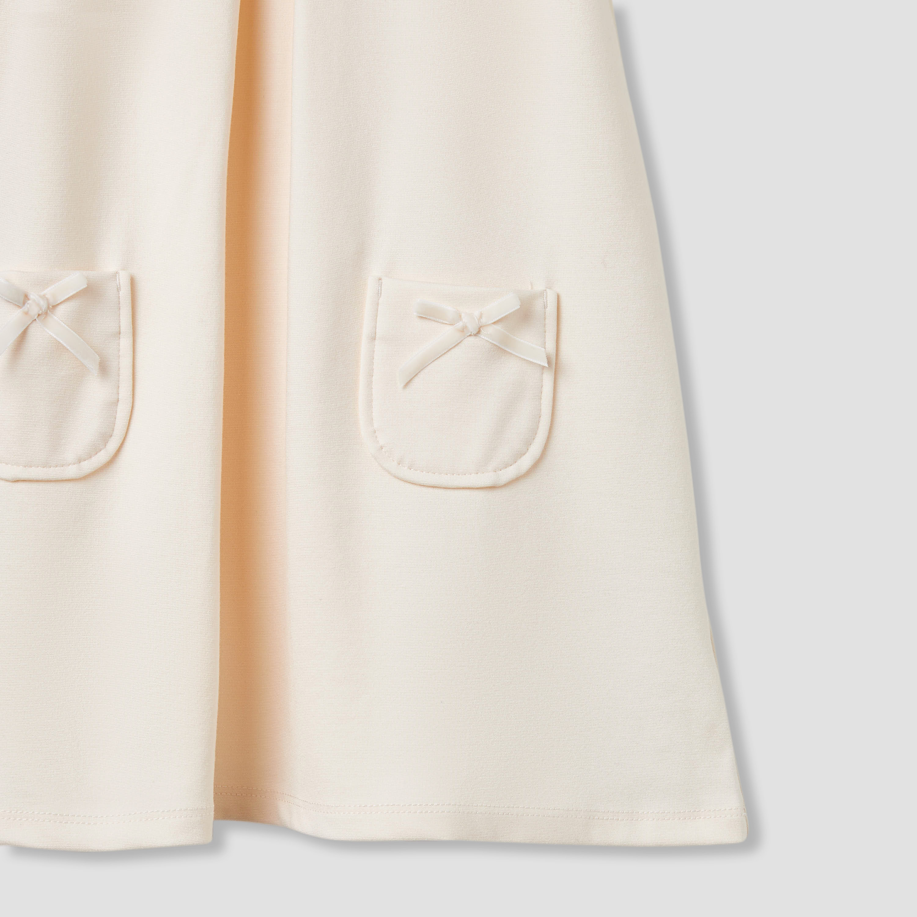 Juniors Bow Accent Dress with Peter Pan Collar-baby-girls-clothing-dressesandjumpsuits-image-5