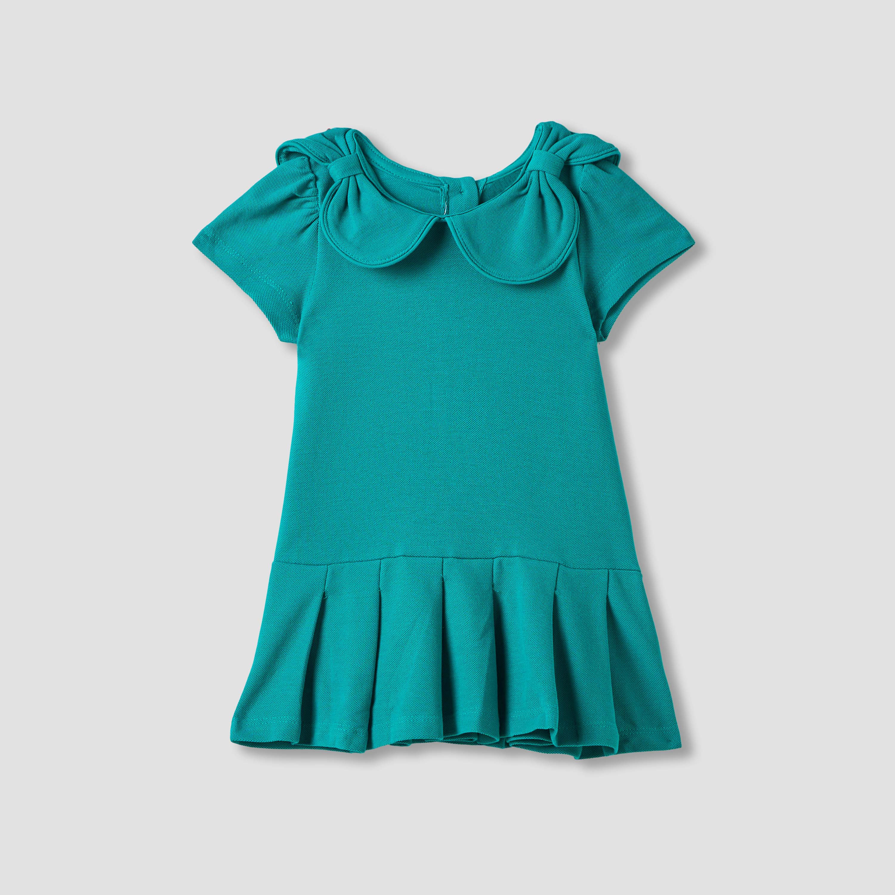 Juniors Solid Peter Pan Collar Dress with Drop Waist-baby-girls-clothing-dressesandjumpsuits-image-1