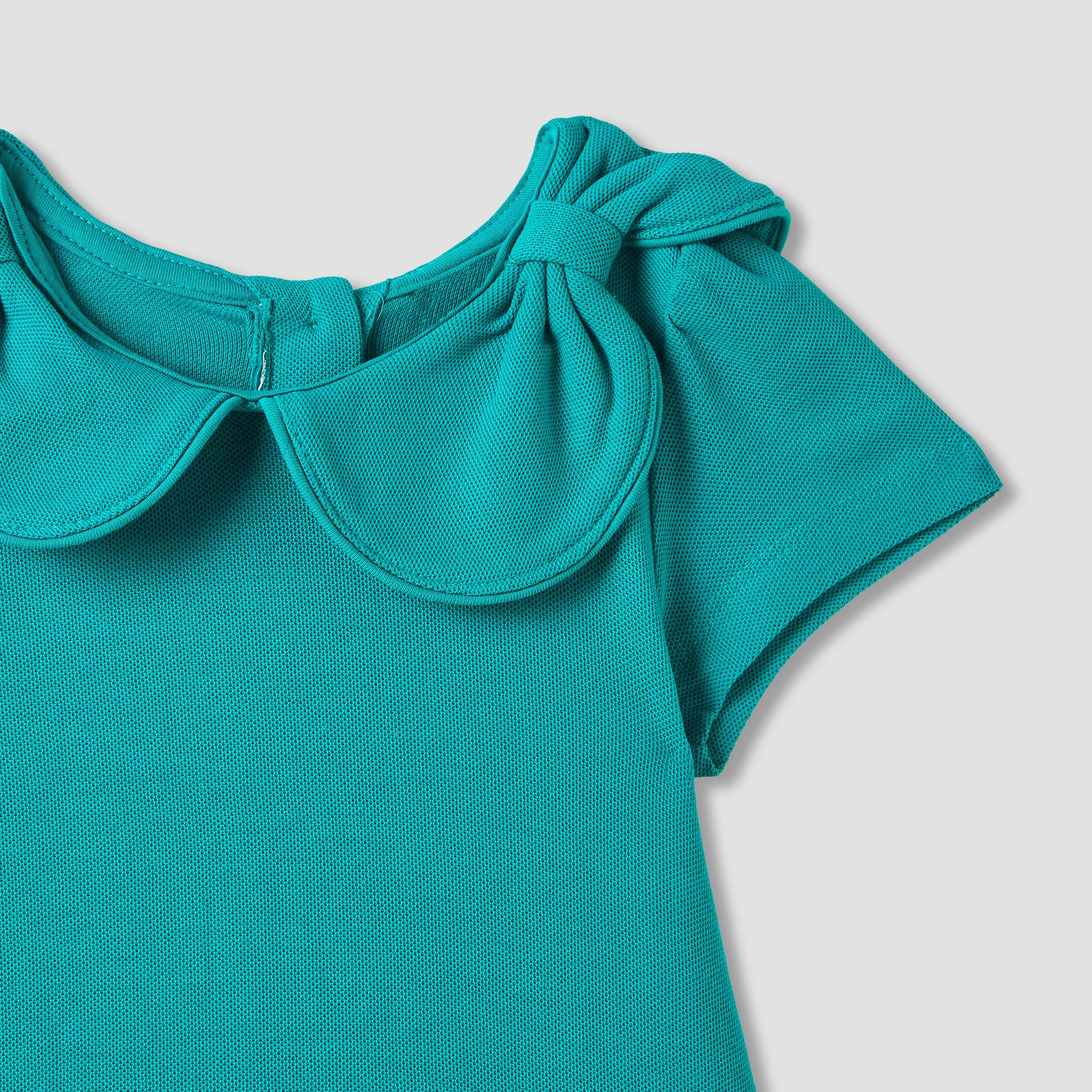 Juniors Solid Peter Pan Collar Dress with Drop Waist-baby-girls-clothing-dressesandjumpsuits-image-3