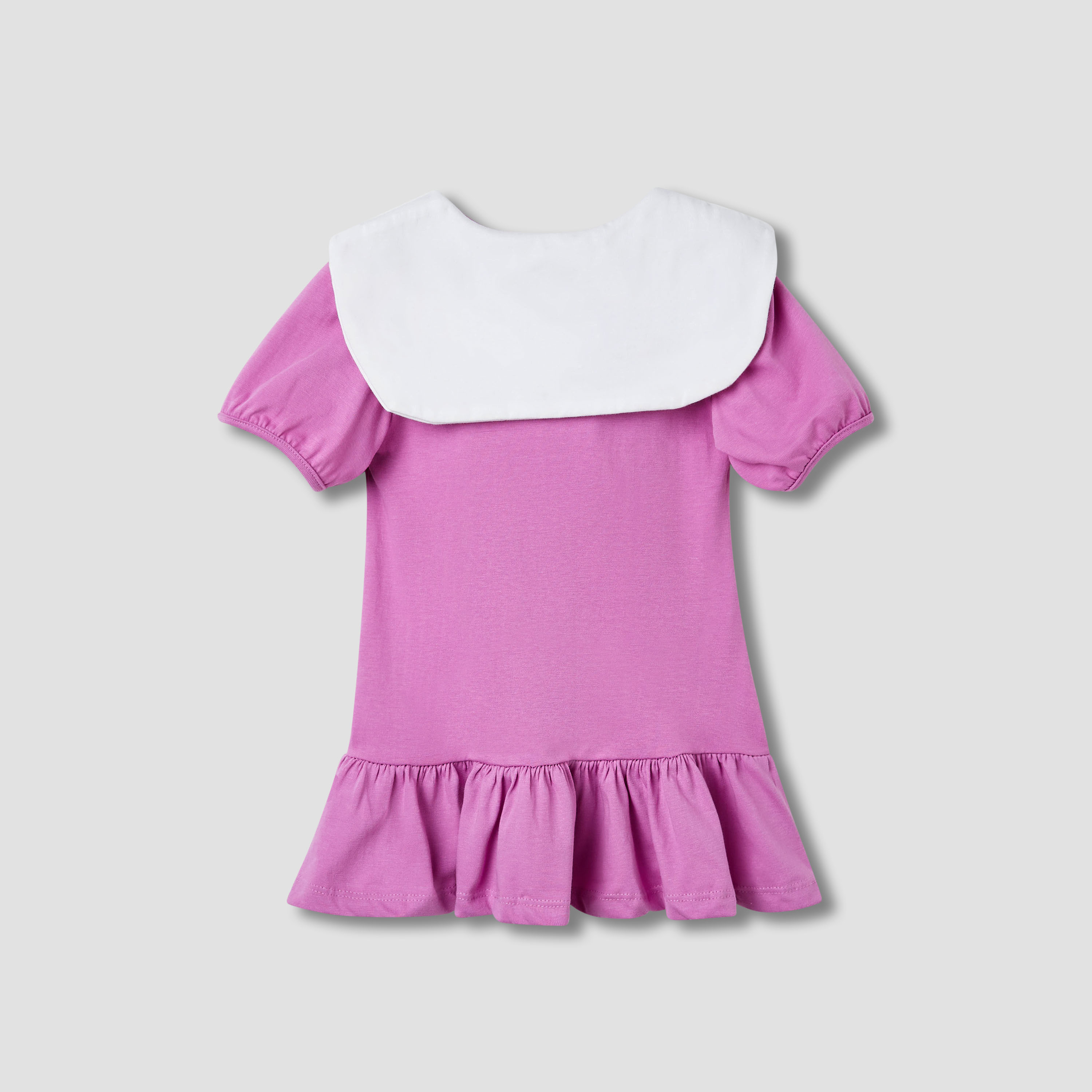 Juniors Solid Drop Waist Dress with Sailor Collar-baby-girls-clothing-dressesandjumpsuits-image-2