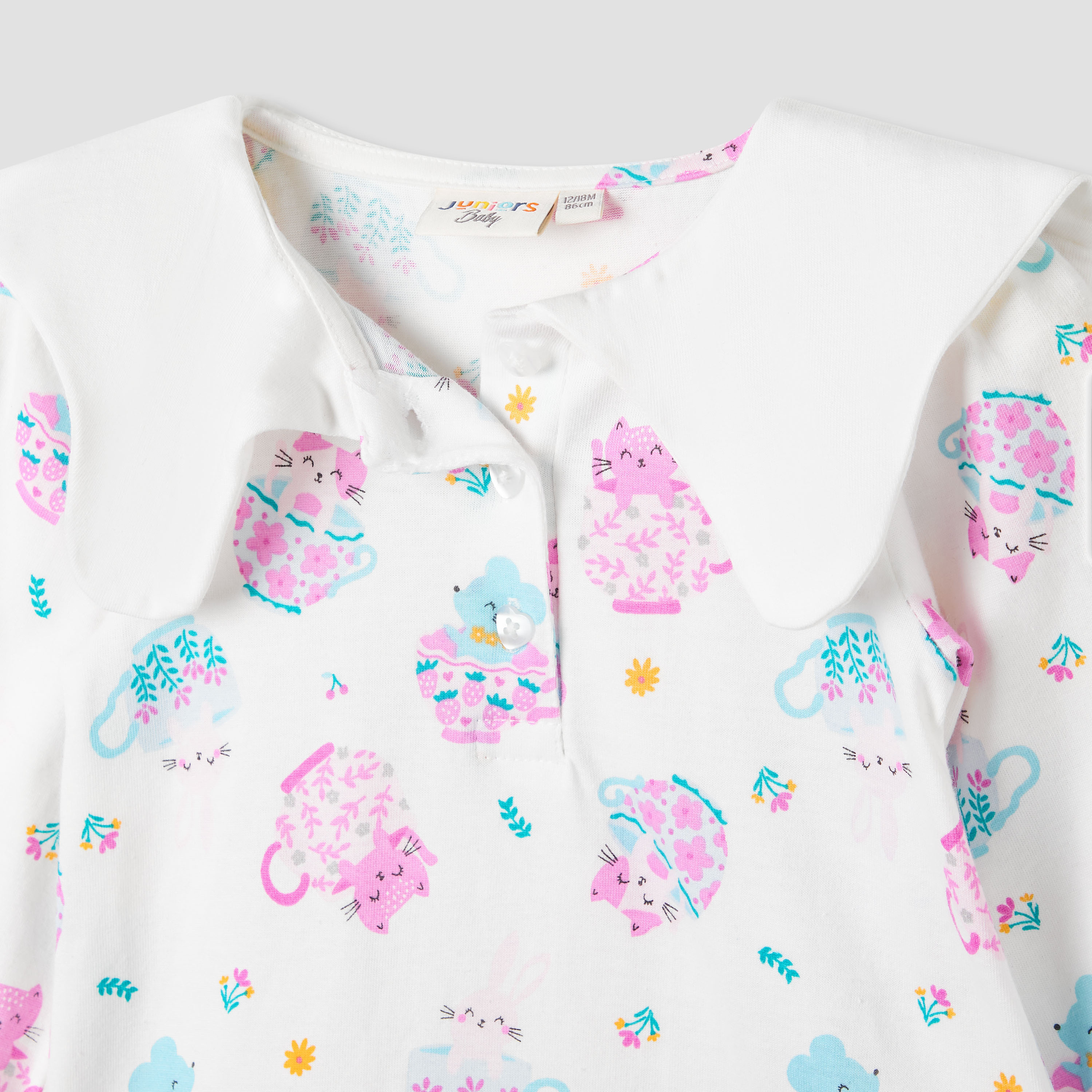 Juniors Printed Dress with Sailor Collar-baby-girls-clothing-dressesandjumpsuits-image-3