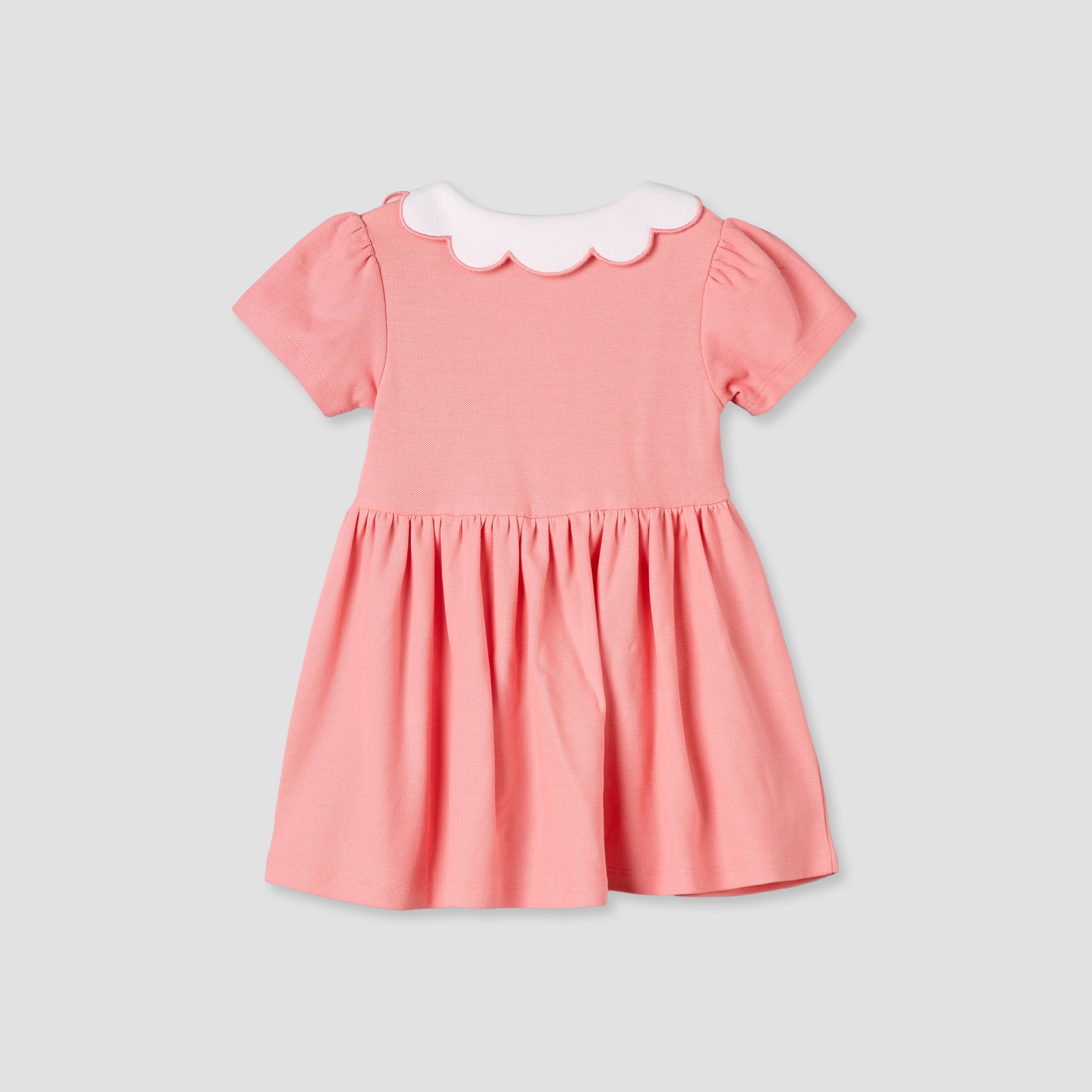 فستان إيه لاين مطرّز بياقة عادية وأكمام قصيرة من جونيورز-baby-girls-clothing-dressesandjumpsuits-image-3