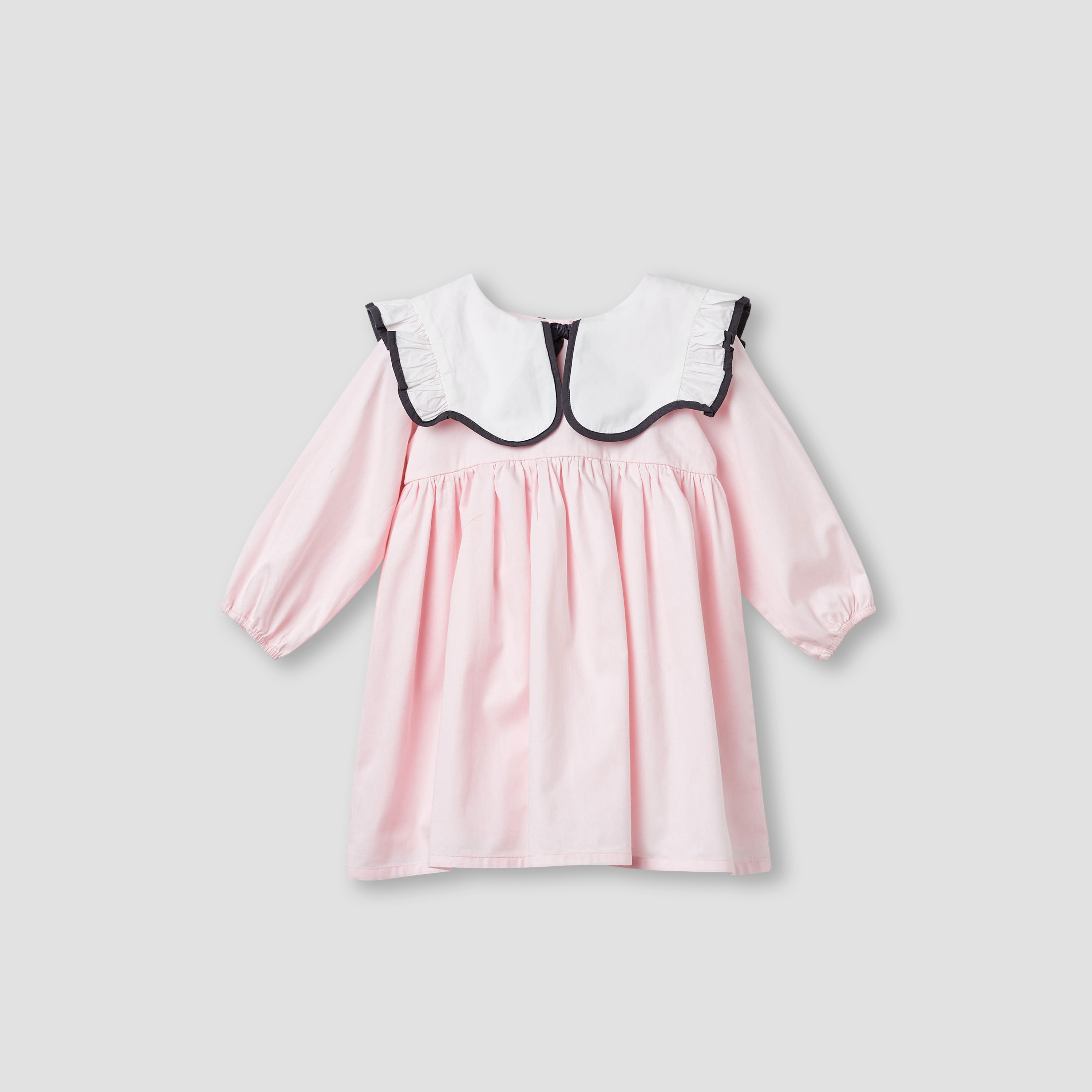 فستان بأكمام طويلة وياقة بحار متباينة من جونيورز-baby-girls-clothing-dressesandjumpsuits-image-5