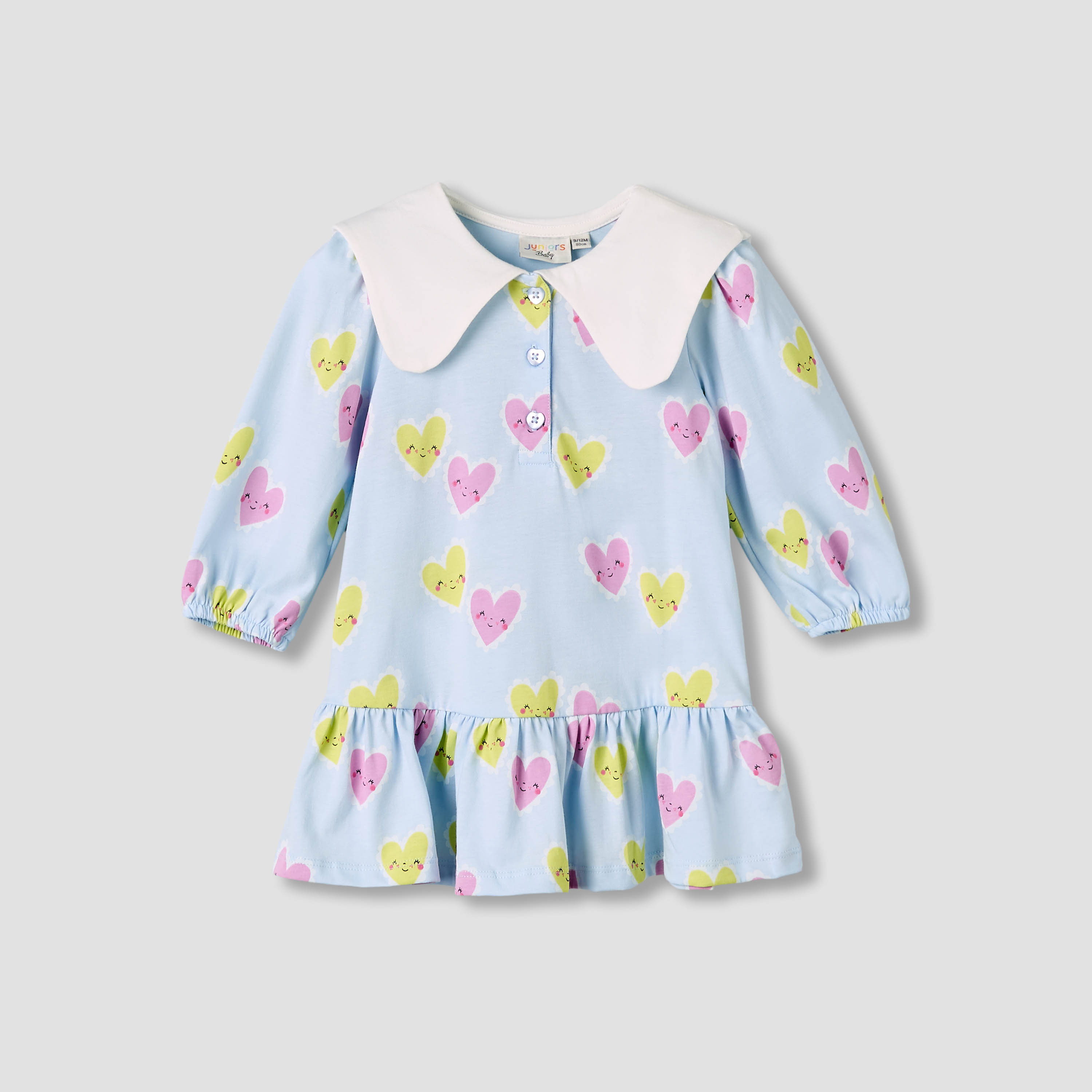 فستان أطفال أنيق بياقة بحار وطبعات قلوب-baby-girls-clothing-dressesandjumpsuits-image-2