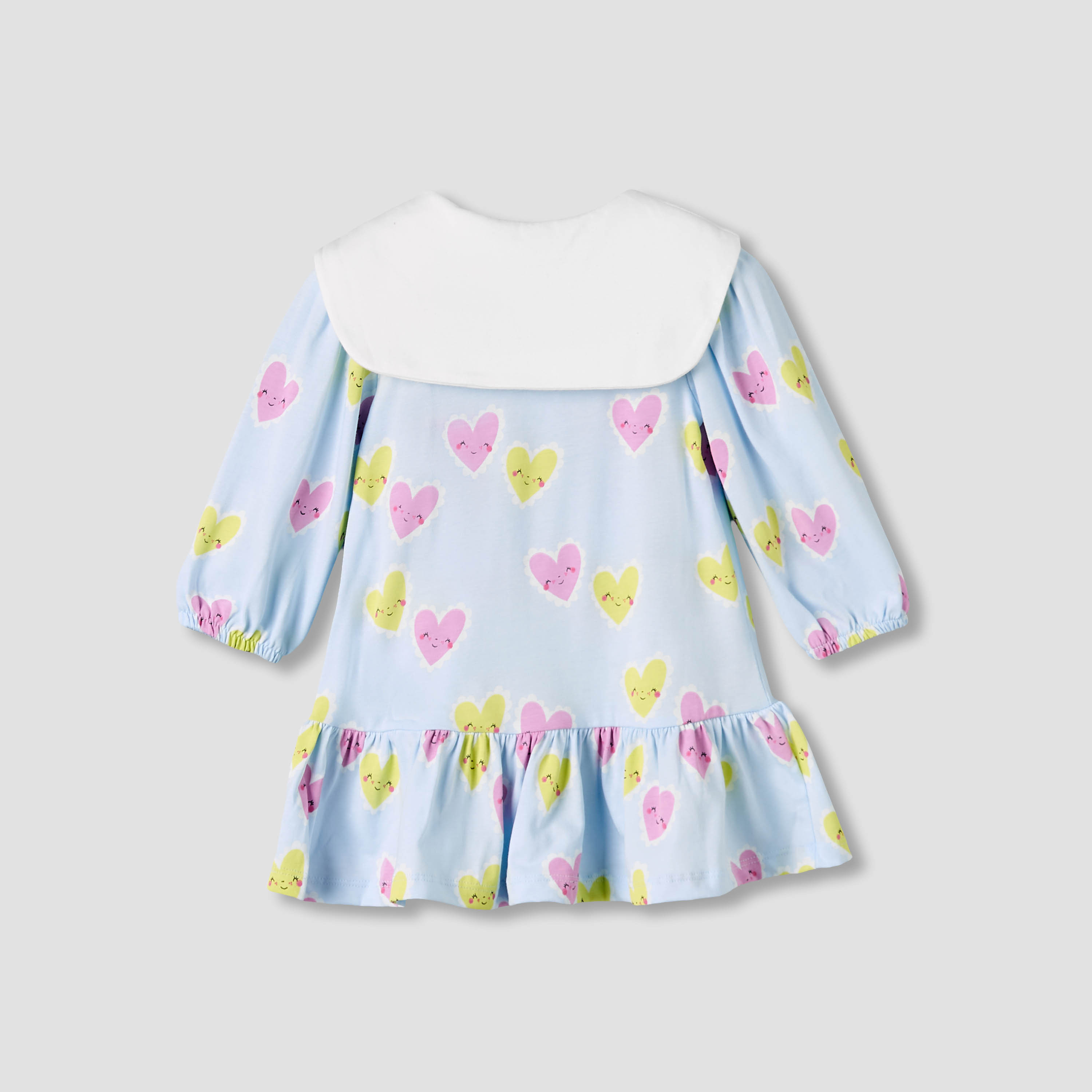 فستان أطفال أنيق بياقة بحار وطبعات قلوب-baby-girls-clothing-dressesandjumpsuits-image-3