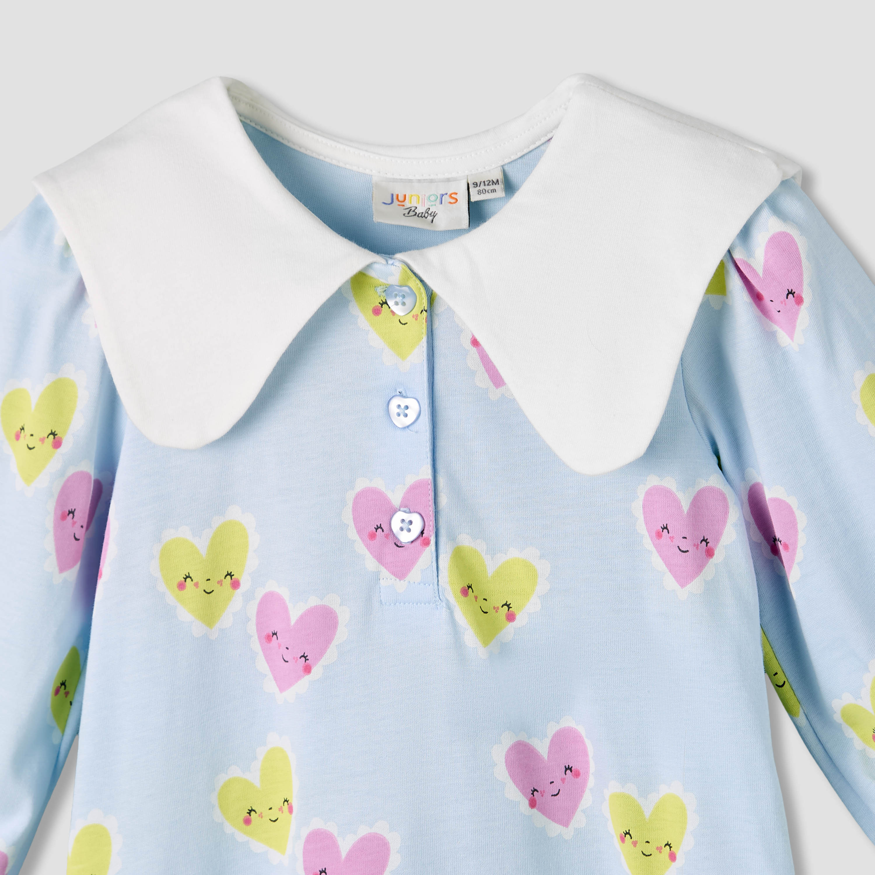 فستان أطفال أنيق بياقة بحار وطبعات قلوب-baby-girls-clothing-dressesandjumpsuits-image-4