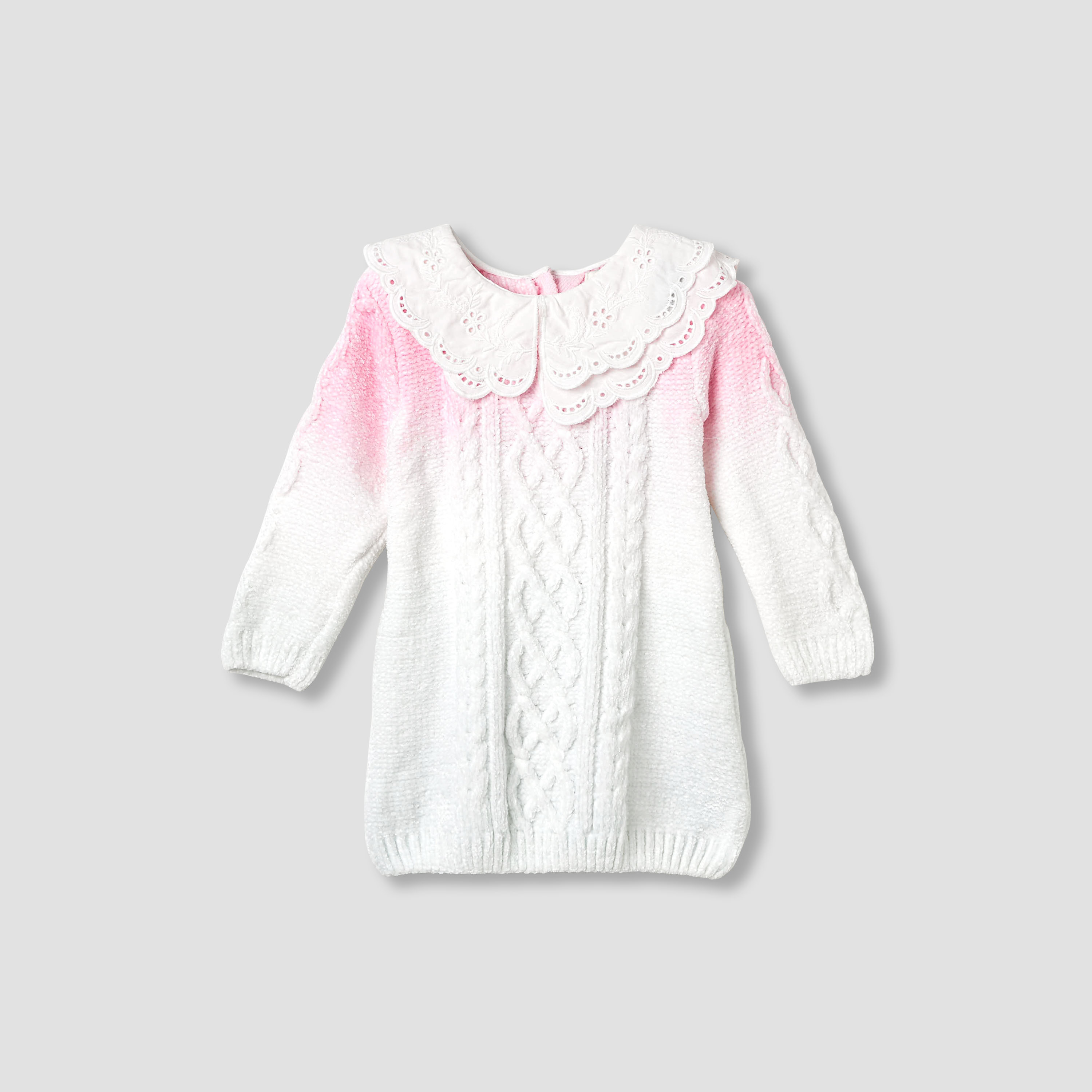 Juniors Cable Knit Textured Dress with Tights-baby-girls-clothing-dressesandjumpsuits-image-2