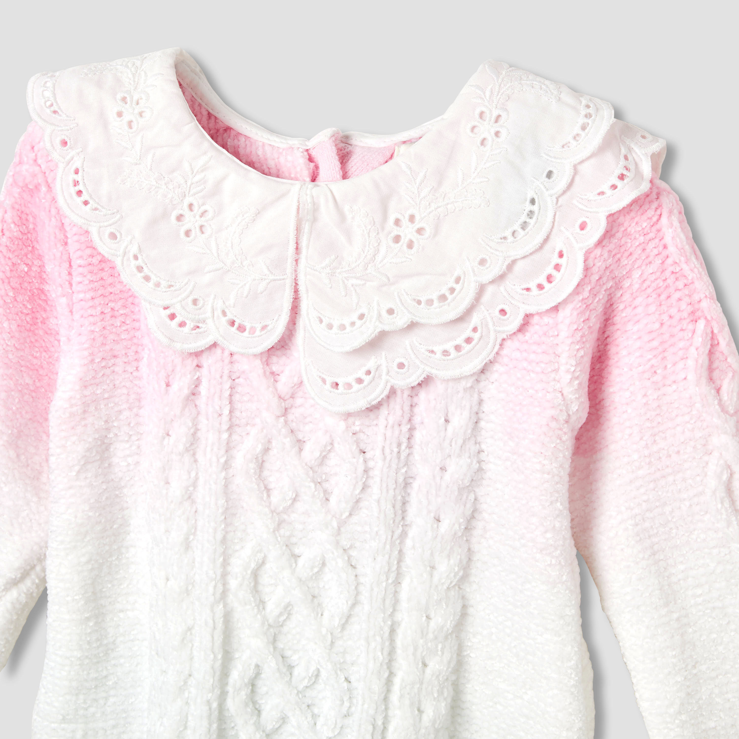 Juniors Cable Knit Textured Dress with Tights-baby-girls-clothing-dressesandjumpsuits-image-4