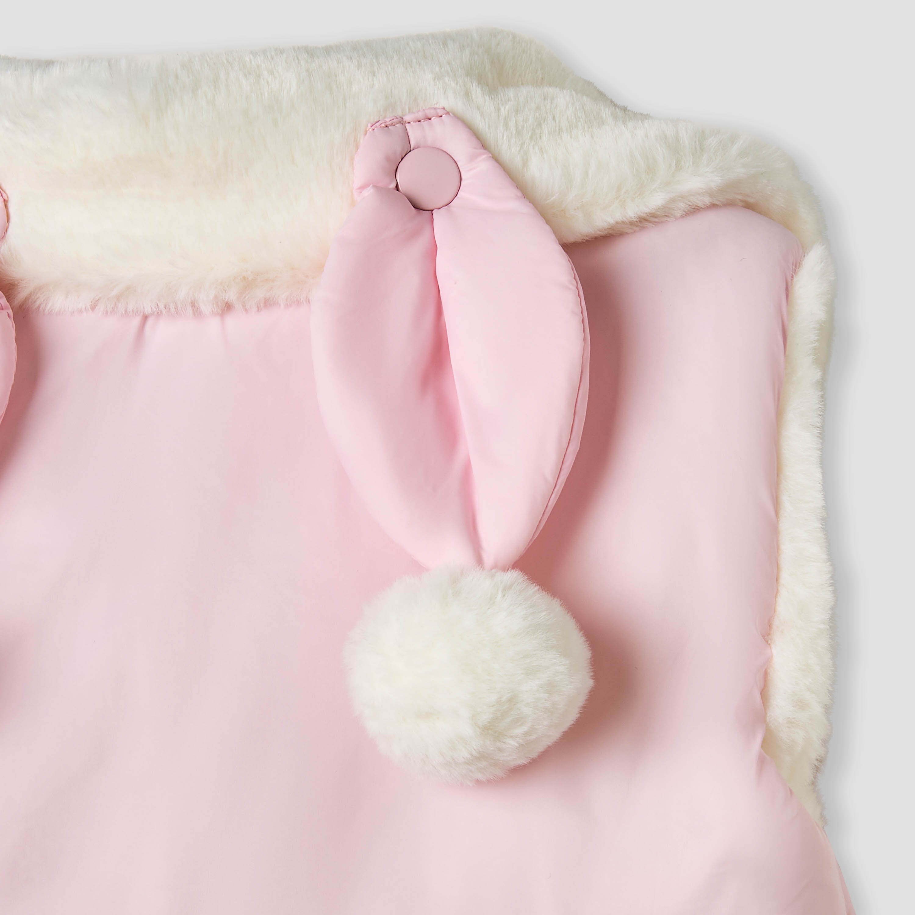 Juniors Solid Button Through Sleeveless Puffer Jacket-baby-girls-clothing-jacketsandcoats-image-5