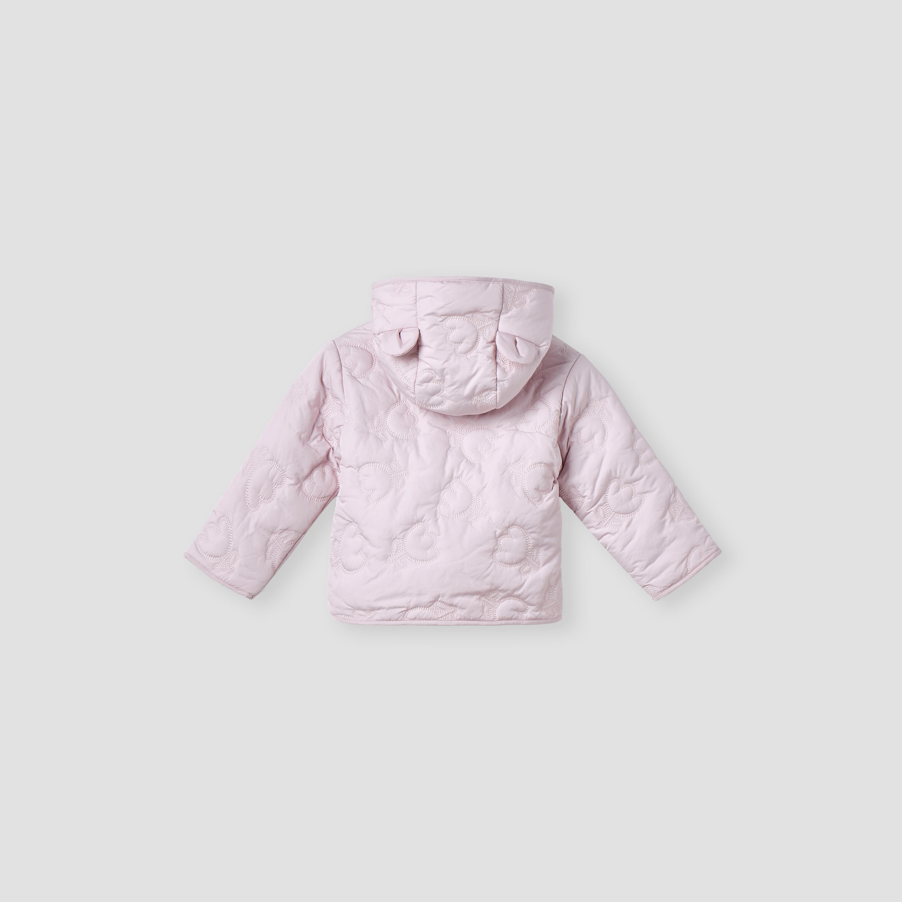 Juniors Quilted Zip Through Hooded Jacket with Pockets-baby-girls-clothing-jacketsandcoats-image-2