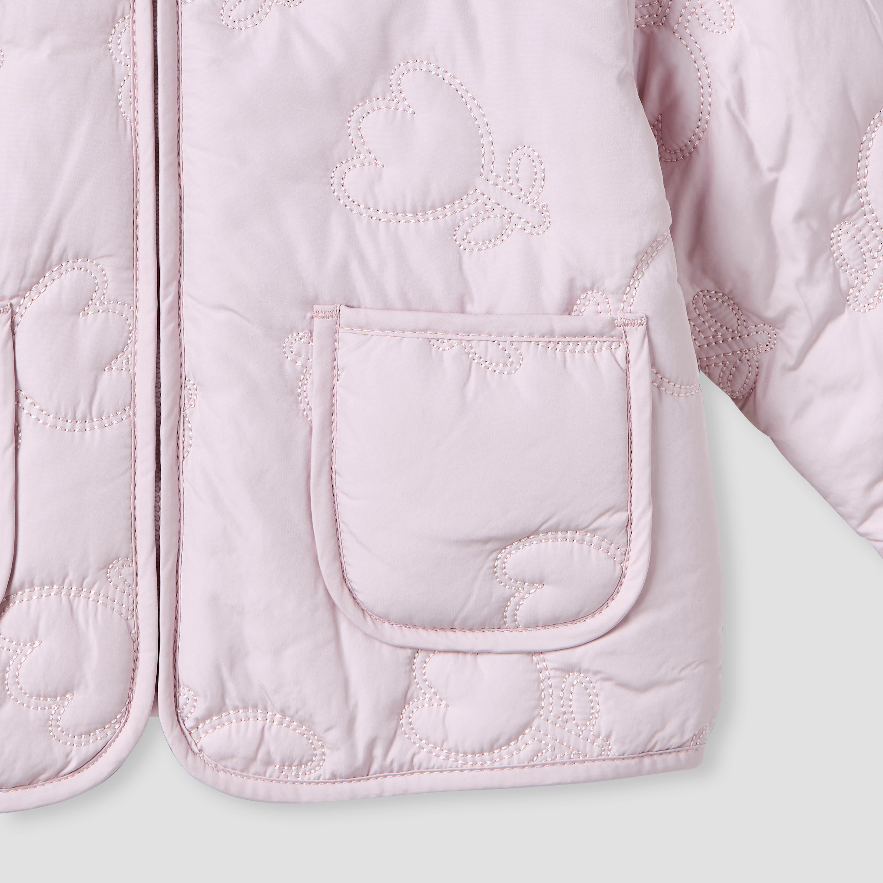 Juniors Quilted Zip Through Hooded Jacket with Pockets-baby-girls-clothing-jacketsandcoats-image-3