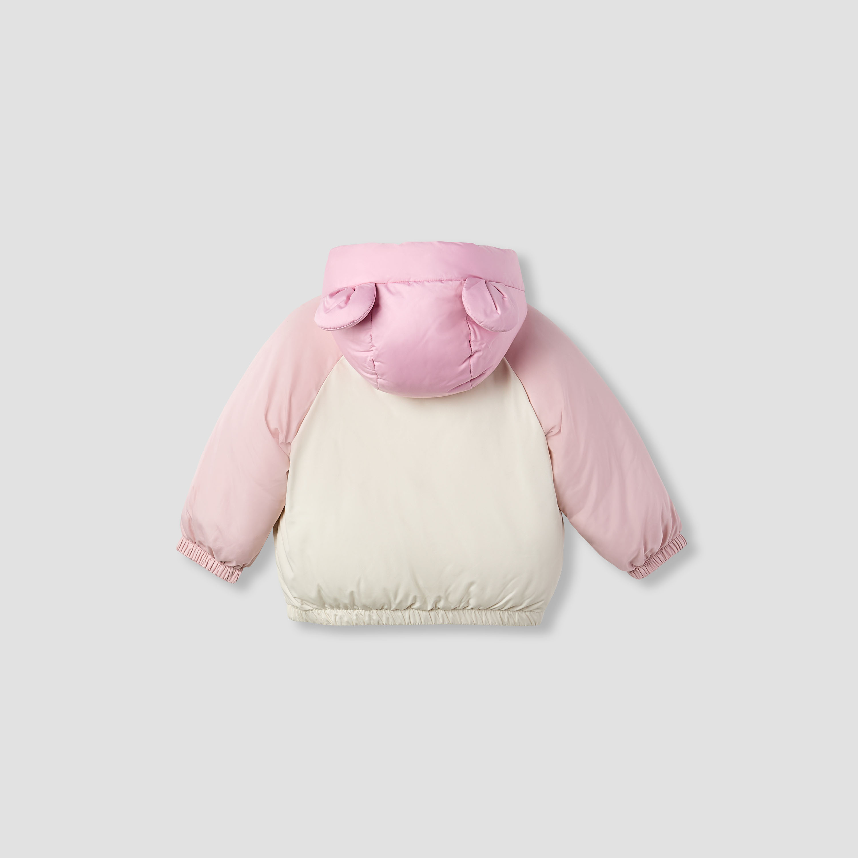 Juniors Ear Applique Hooded Heavy Jacket with Long Sleeves-baby-girls-clothing-jacketsandcoats-image-2