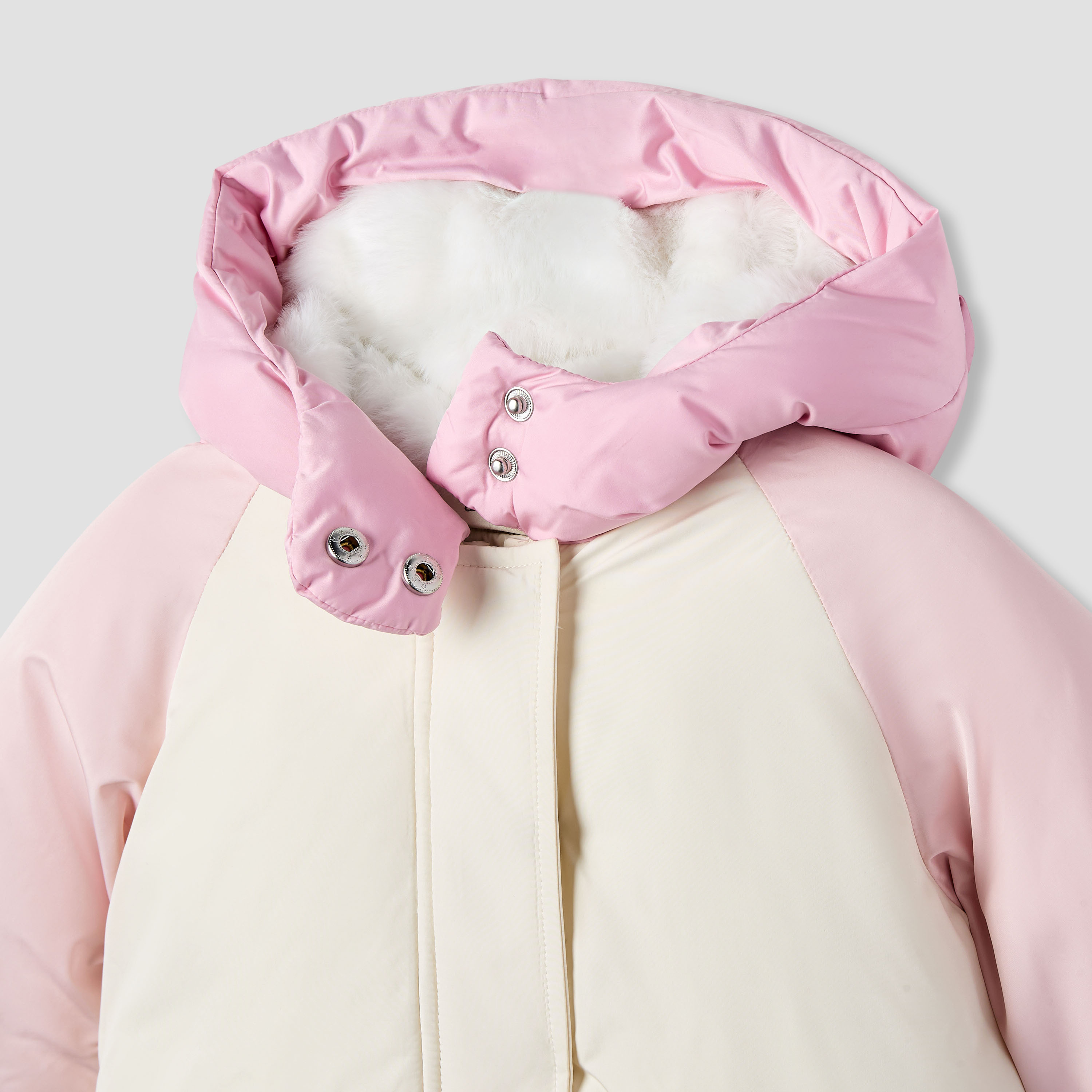 Juniors Ear Applique Hooded Heavy Jacket with Long Sleeves-baby-girls-clothing-jacketsandcoats-image-3