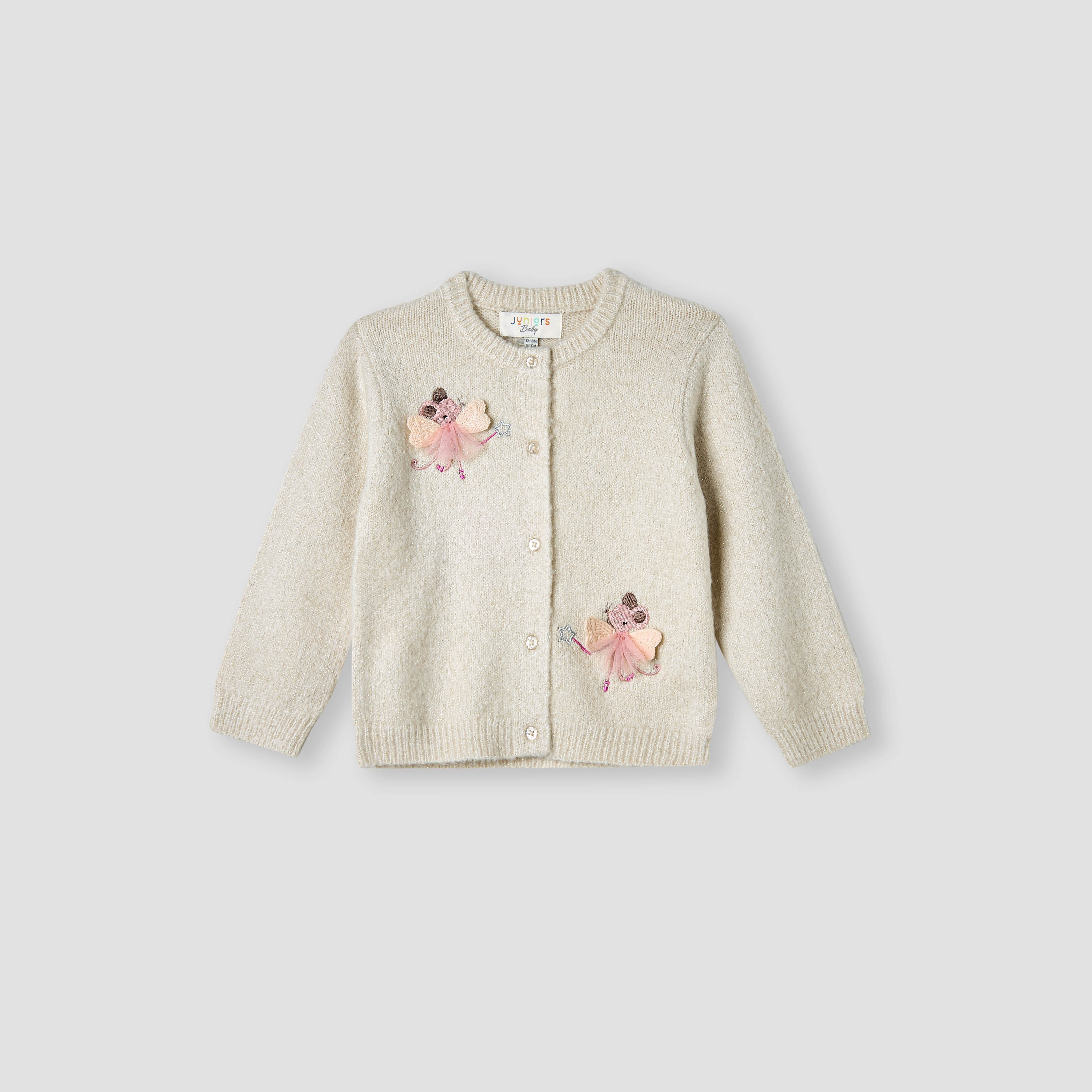 كارديجان مطرز بأزرار إغلاق وأكمام طويلة من جونيورز-baby-girls-clothing-jumpersandcardigans-image-5
