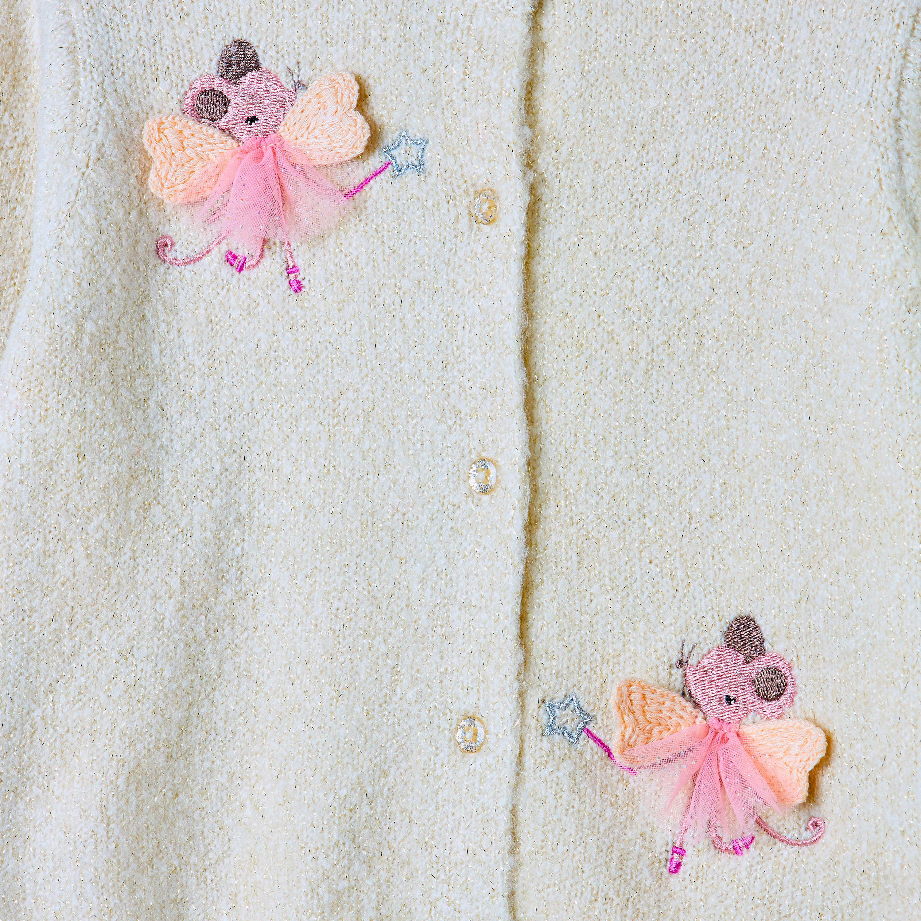 كارديجان مطرز بأزرار إغلاق وأكمام طويلة من جونيورز-baby-girls-clothing-jumpersandcardigans-image-2