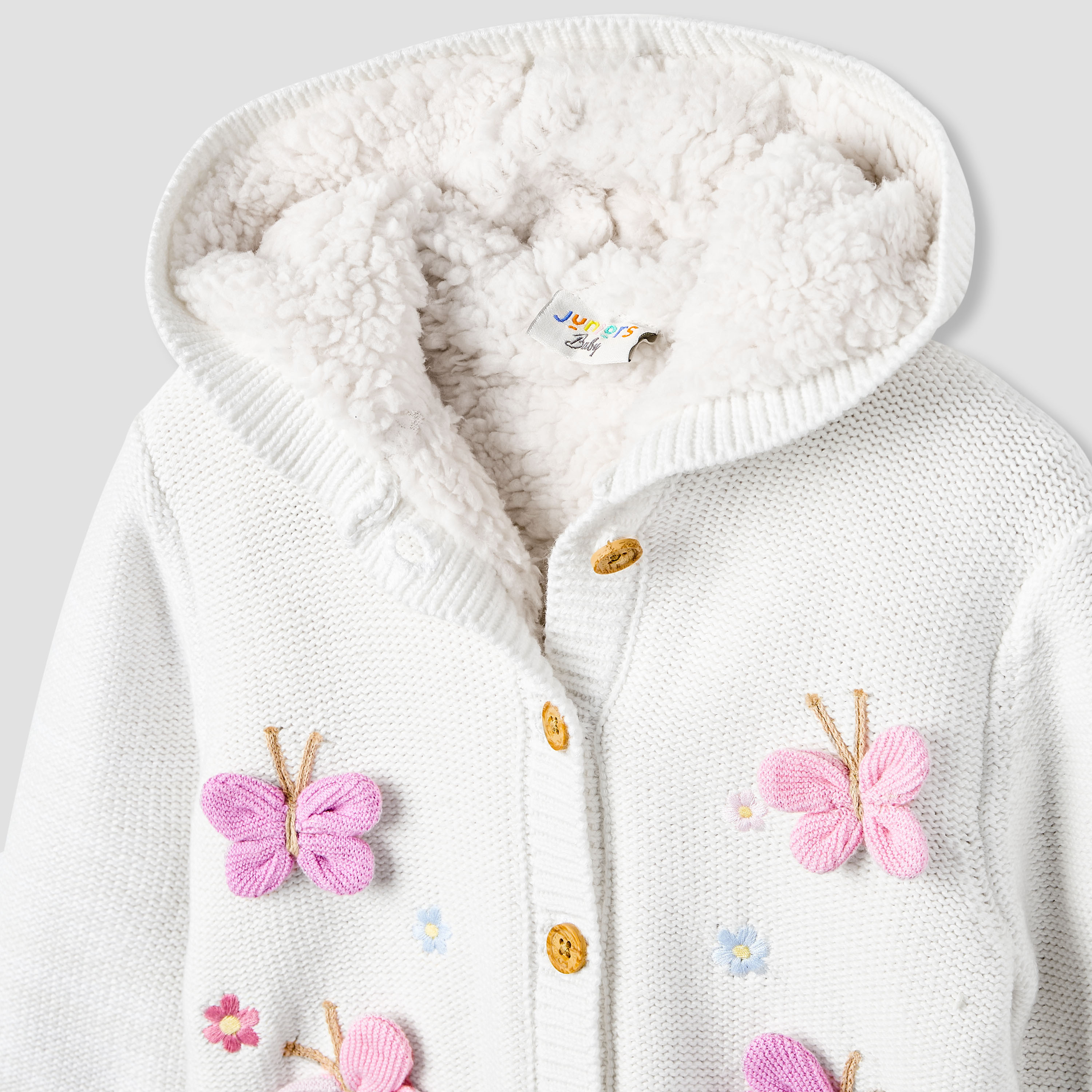 كارديجان بقبعة وأكمام طويلة وزينة فراشة من جونيورز-baby-girls-clothing-jumpersandcardigans-image-3