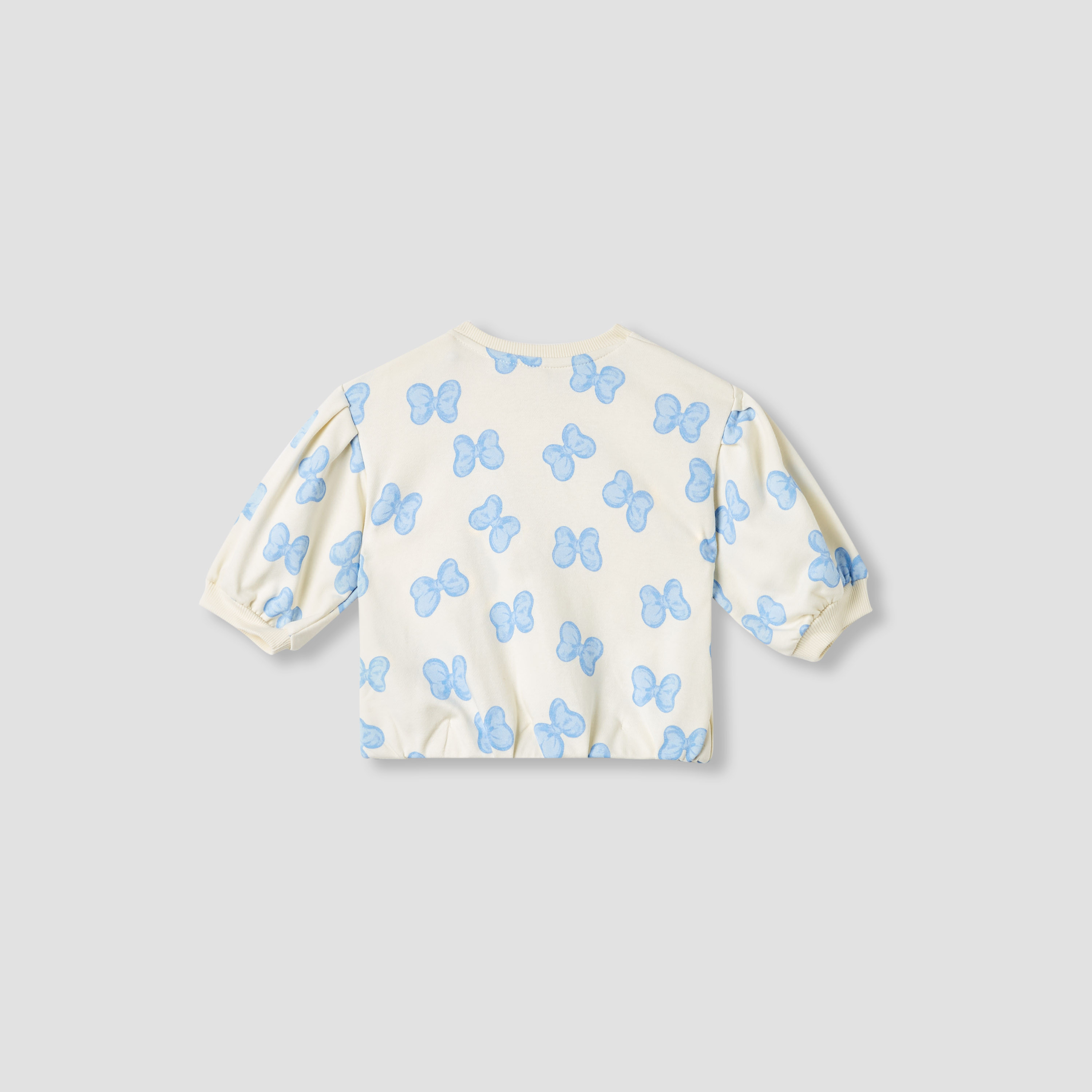 Juniors Butterfly Print Sweatshirt with Long Sleeves-baby-girls-clothing-winterwear-sweatshirts-image-2