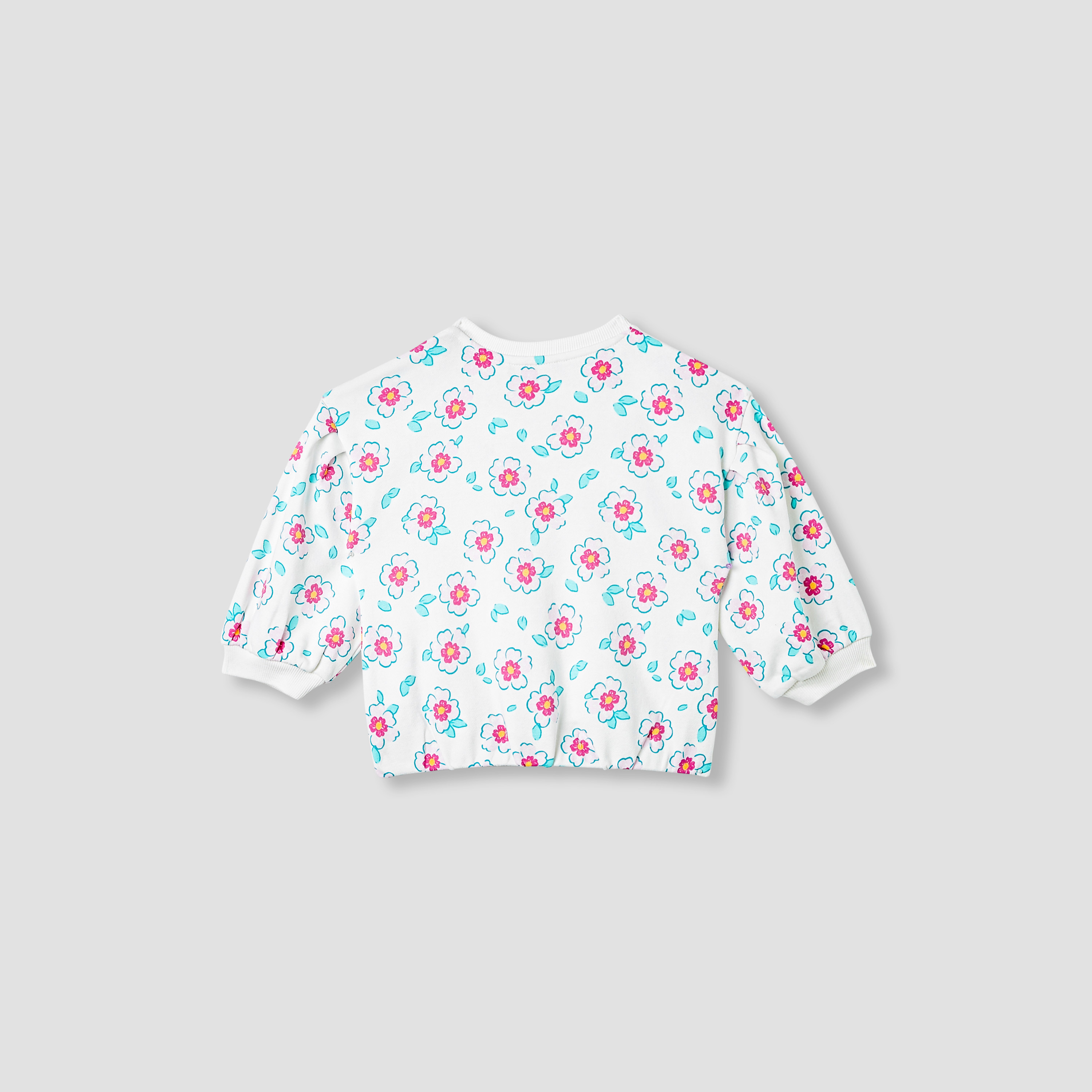 سويت شيرت بطبعات أزهار وأكمام طويلة من جونيورز-baby-girls-clothing-winterwear-sweatshirts-image-3