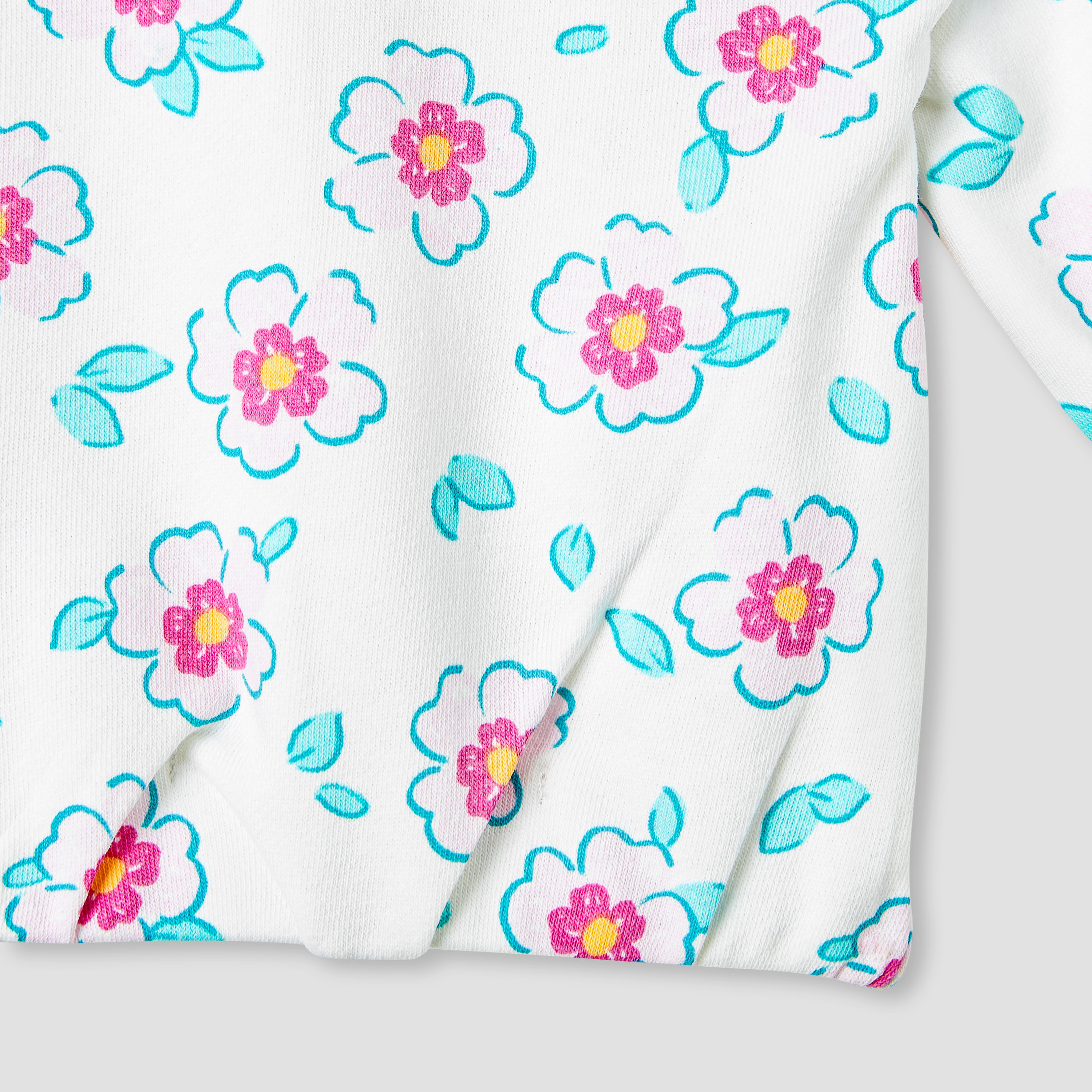 سويت شيرت بطبعات أزهار وأكمام طويلة من جونيورز-baby-girls-clothing-winterwear-sweatshirts-image-1