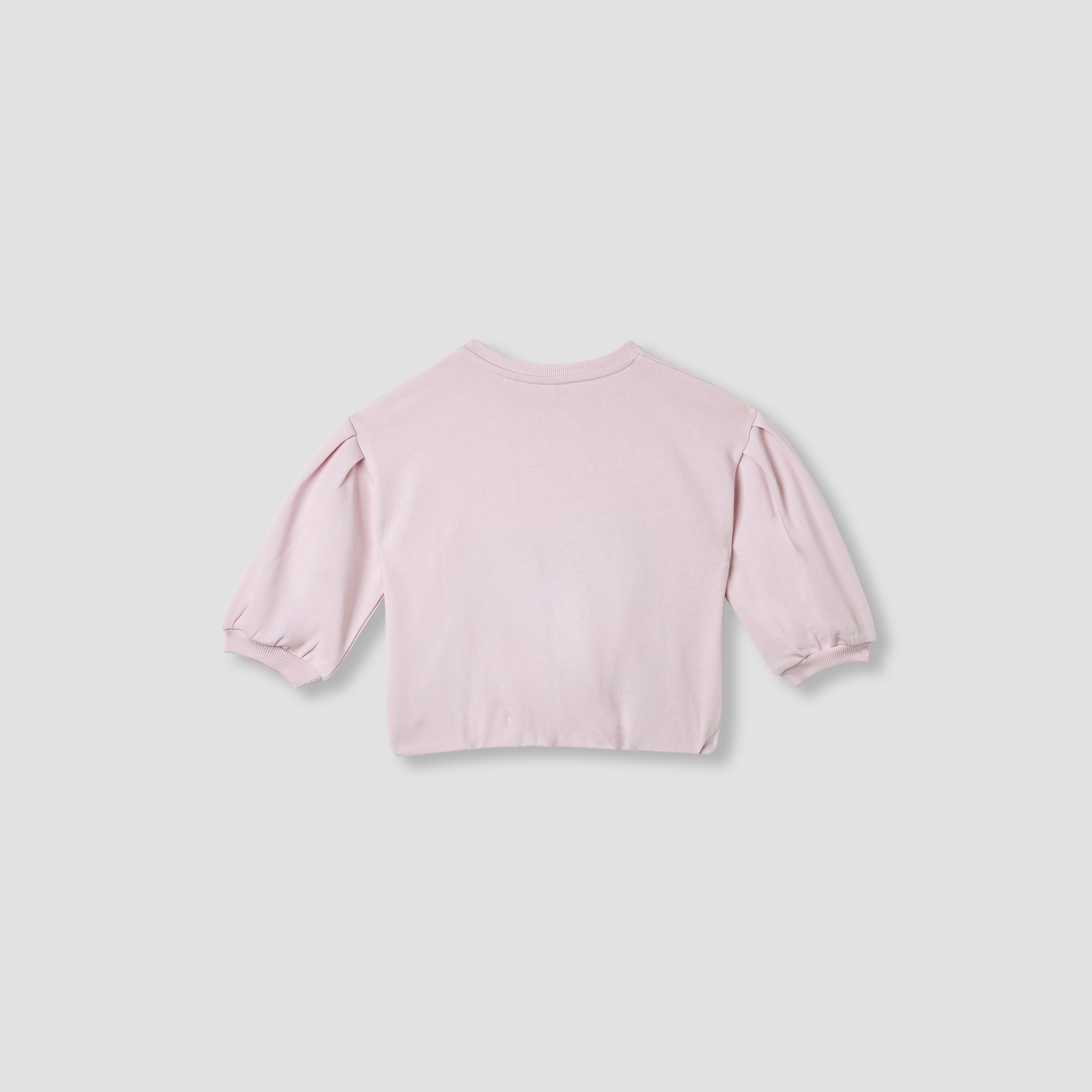 Juniors Applique Detail Sweatshirt with Long Sleeves-baby-girls-clothing-sweatshirts-image-2