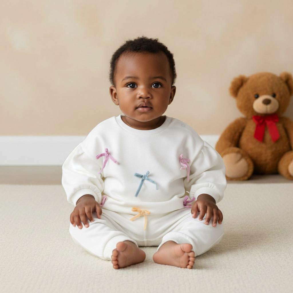 Juniors Bow Detail Sweatshirt with Long Sleeves-baby-girls-clothing-winterwear-sweatshirts-image-5