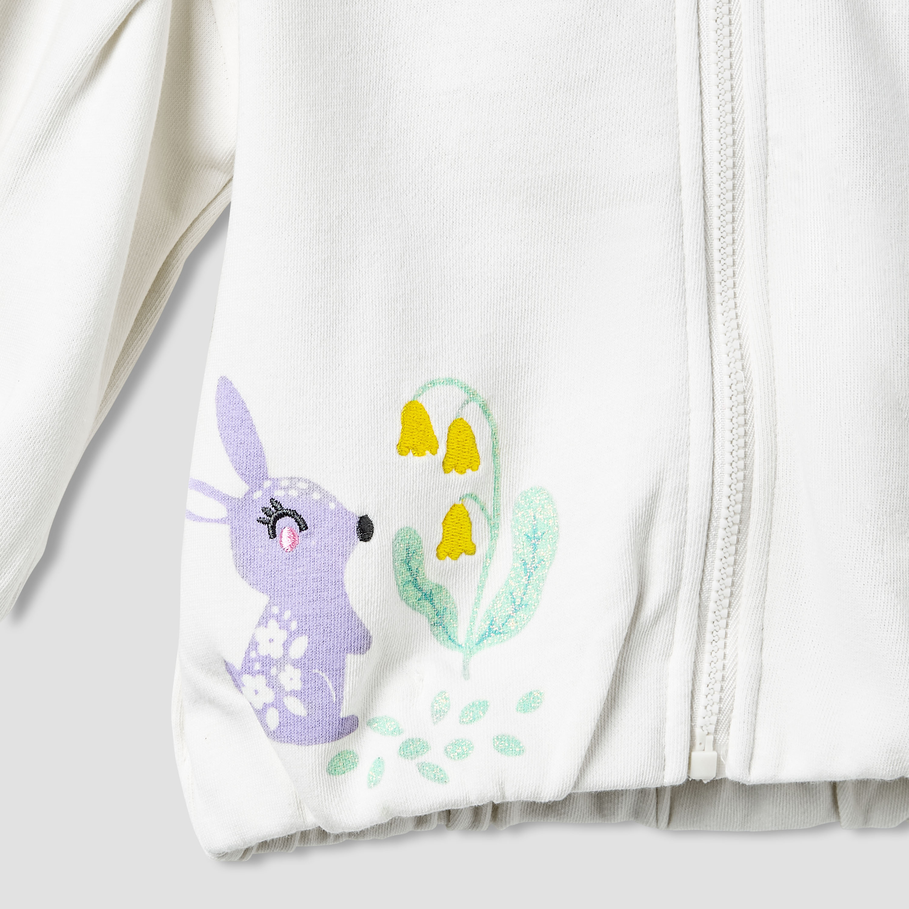 سويت شيرت بقبعة وأكمام طويلة وطبعات بومة للبنات من جونيورز-baby-girls-clothing-winterwear-sweatshirts-image-1