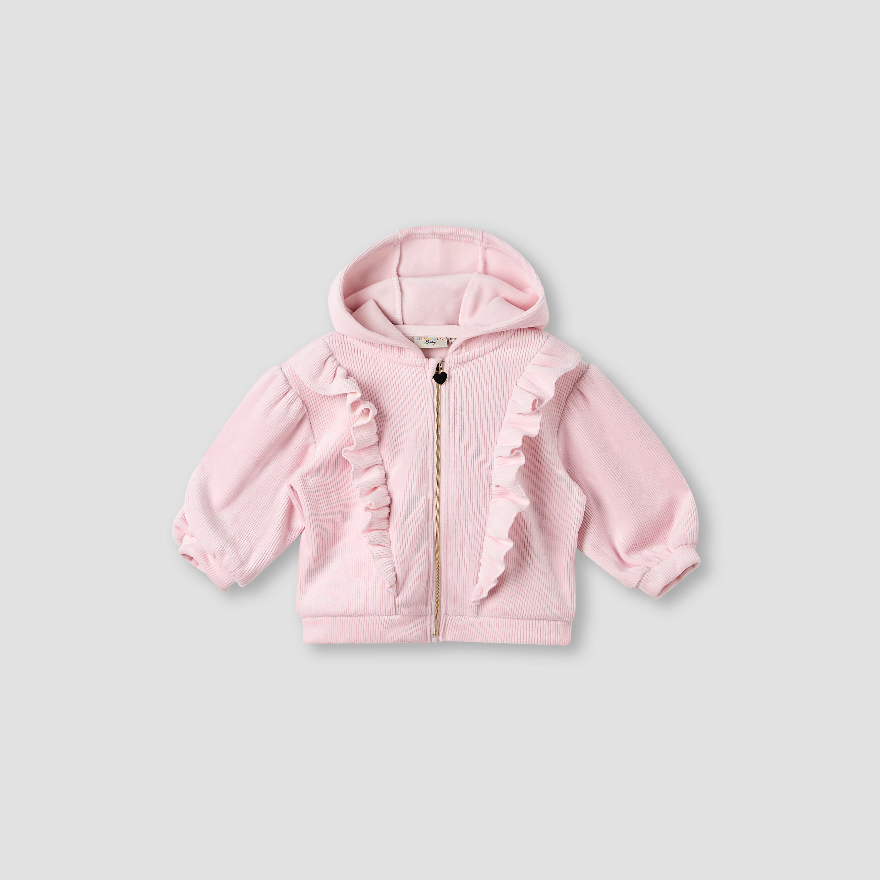 طقم سويت شيرت بقبعة وبنطلون رياضي مضلع من جونيورز-baby-girls-clothing-winterwear-sweatshirts-image-3