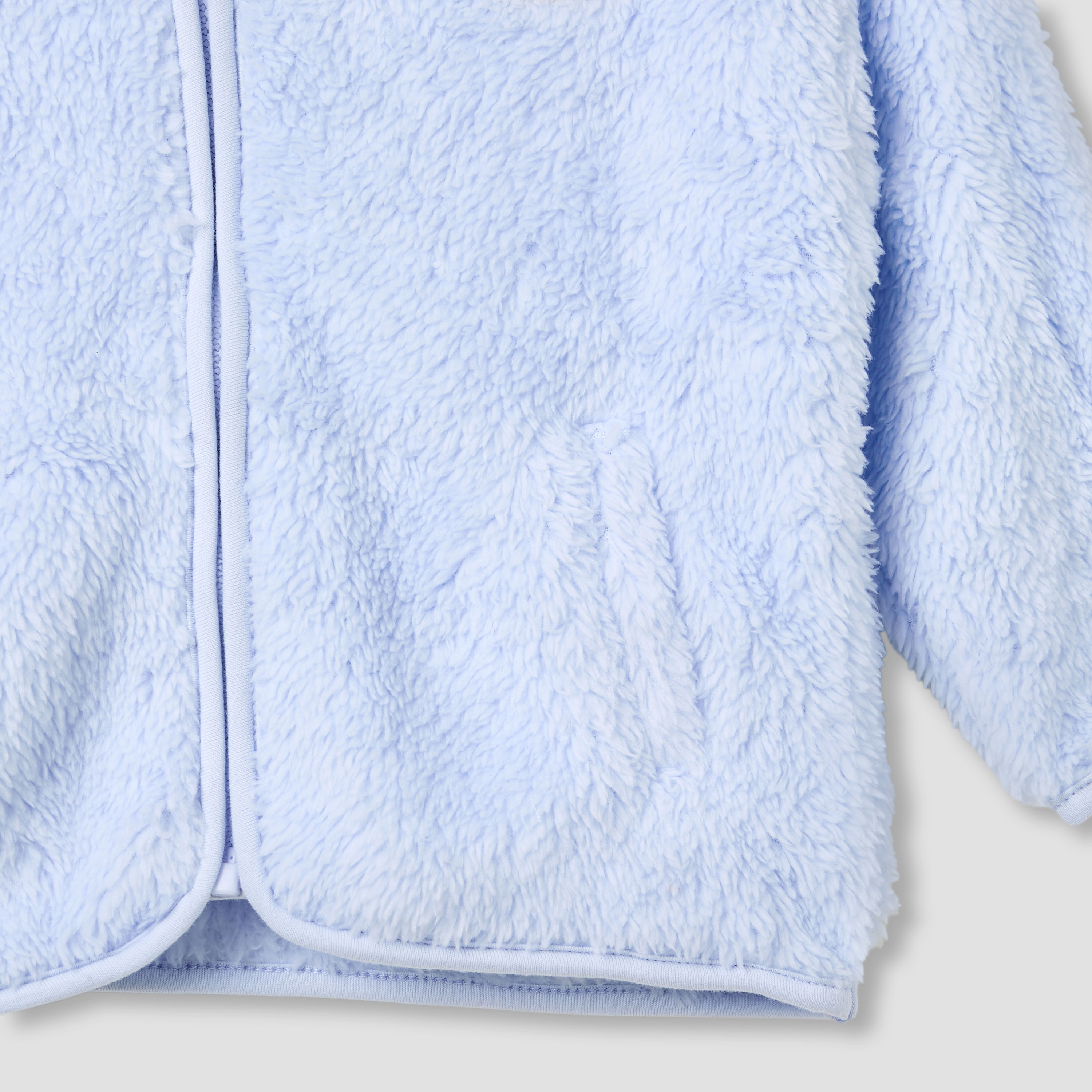 Juniors Bunny Applique Hooded Jacket with Zip Closure-baby-girls-clothing-sweatshirts-image-5