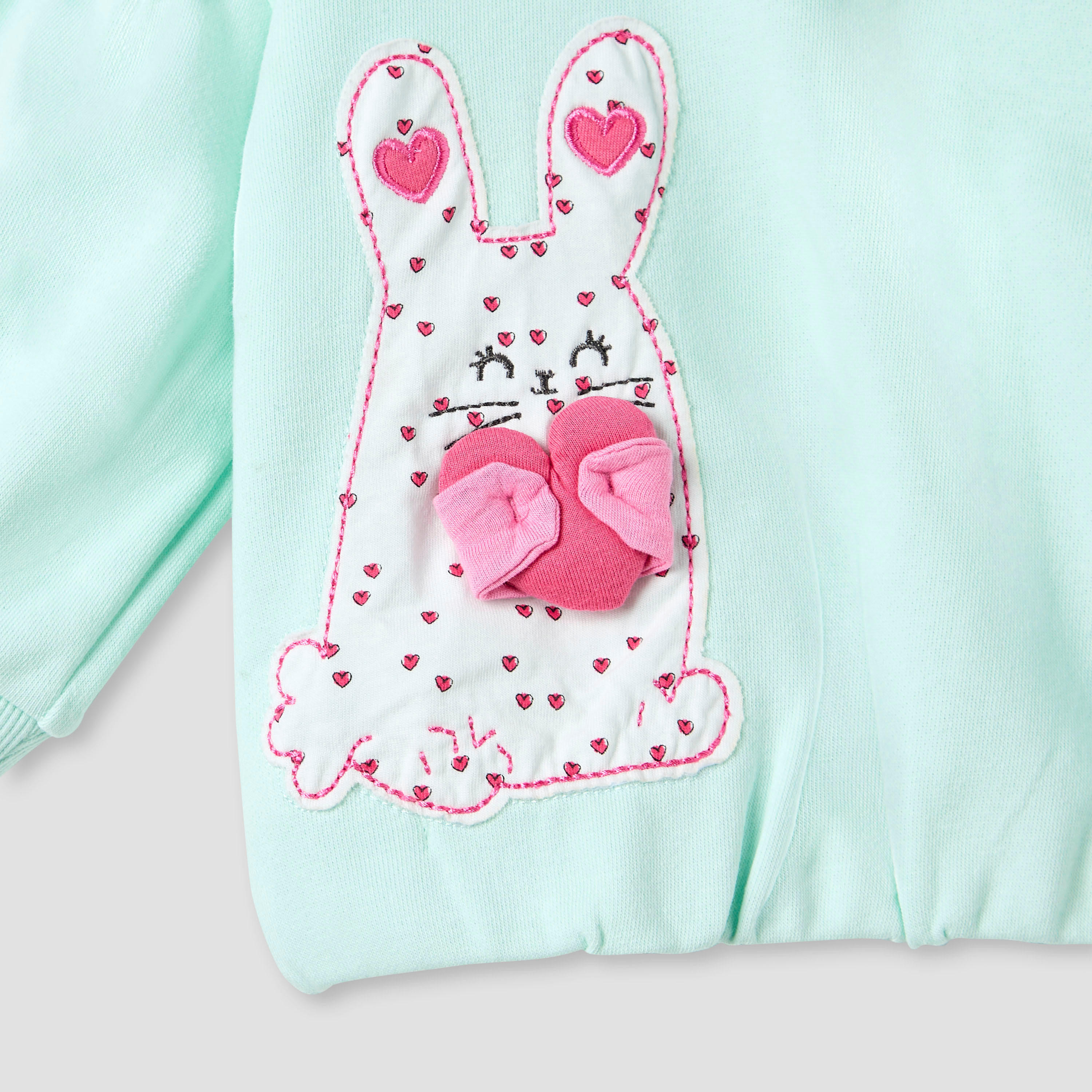 Juniors Bunny Appliqué Pullover with Long Sleeves-baby-girls-clothing-sweatshirts-image-5