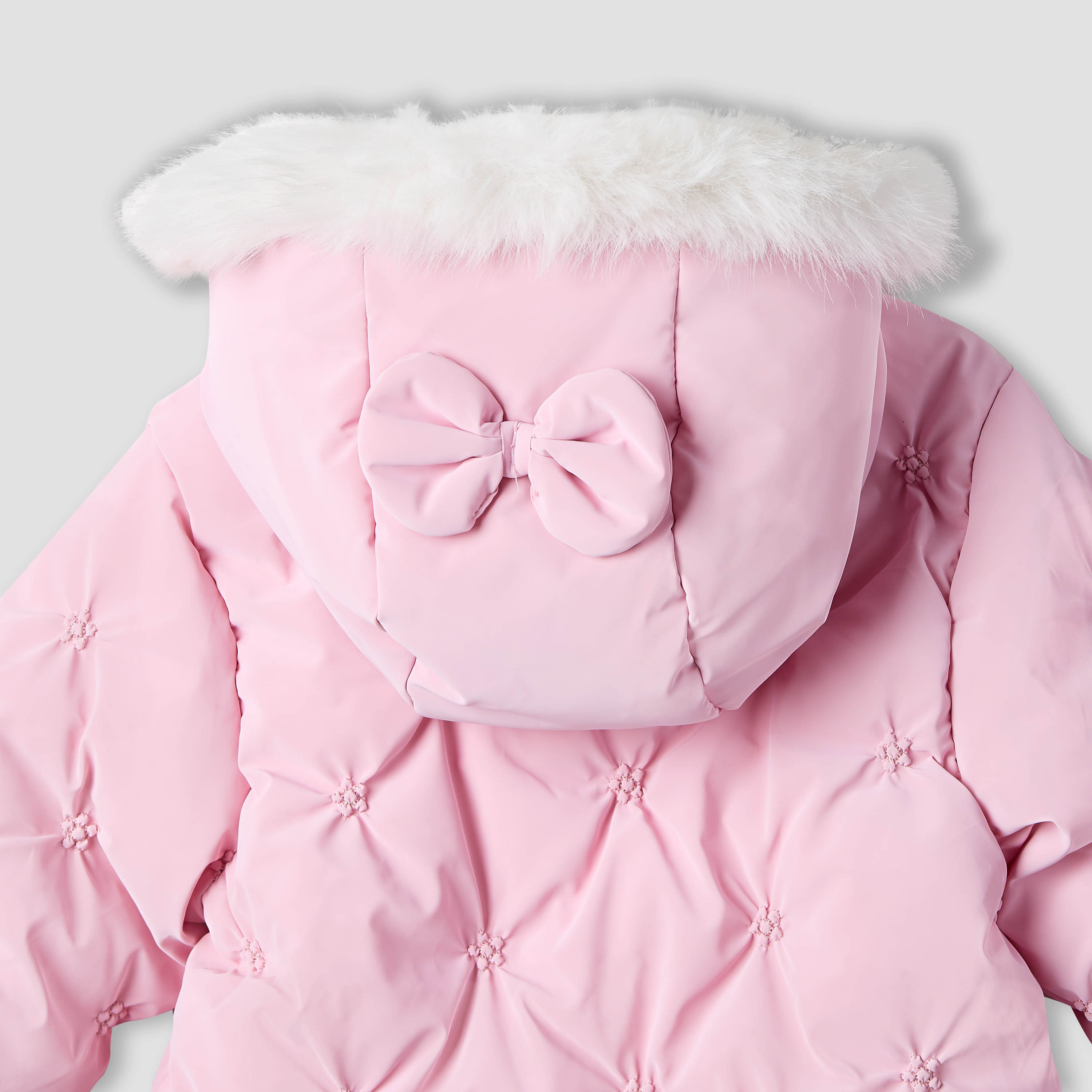 Juniors Hooded Neck Heavy Coverall with Zip Closure - Polyester - Long Sleeves-baby-girls-clothing-winterwear-bodysuits-image-6