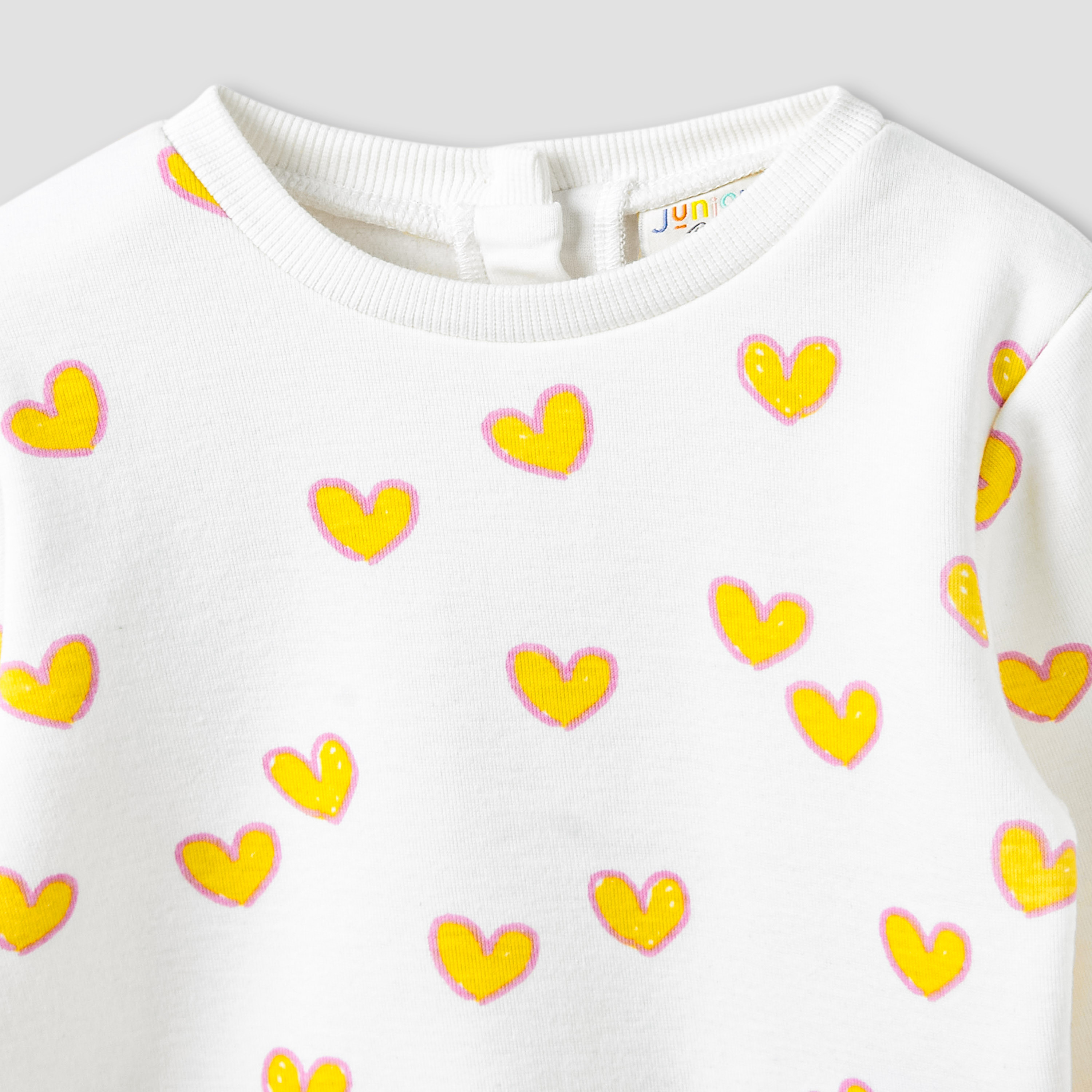 Juniors Girls Top and Pants Set with Heart Print - Long Sleeves - Crew Neck-baby-girls-clothing-setsandcoords-image-4