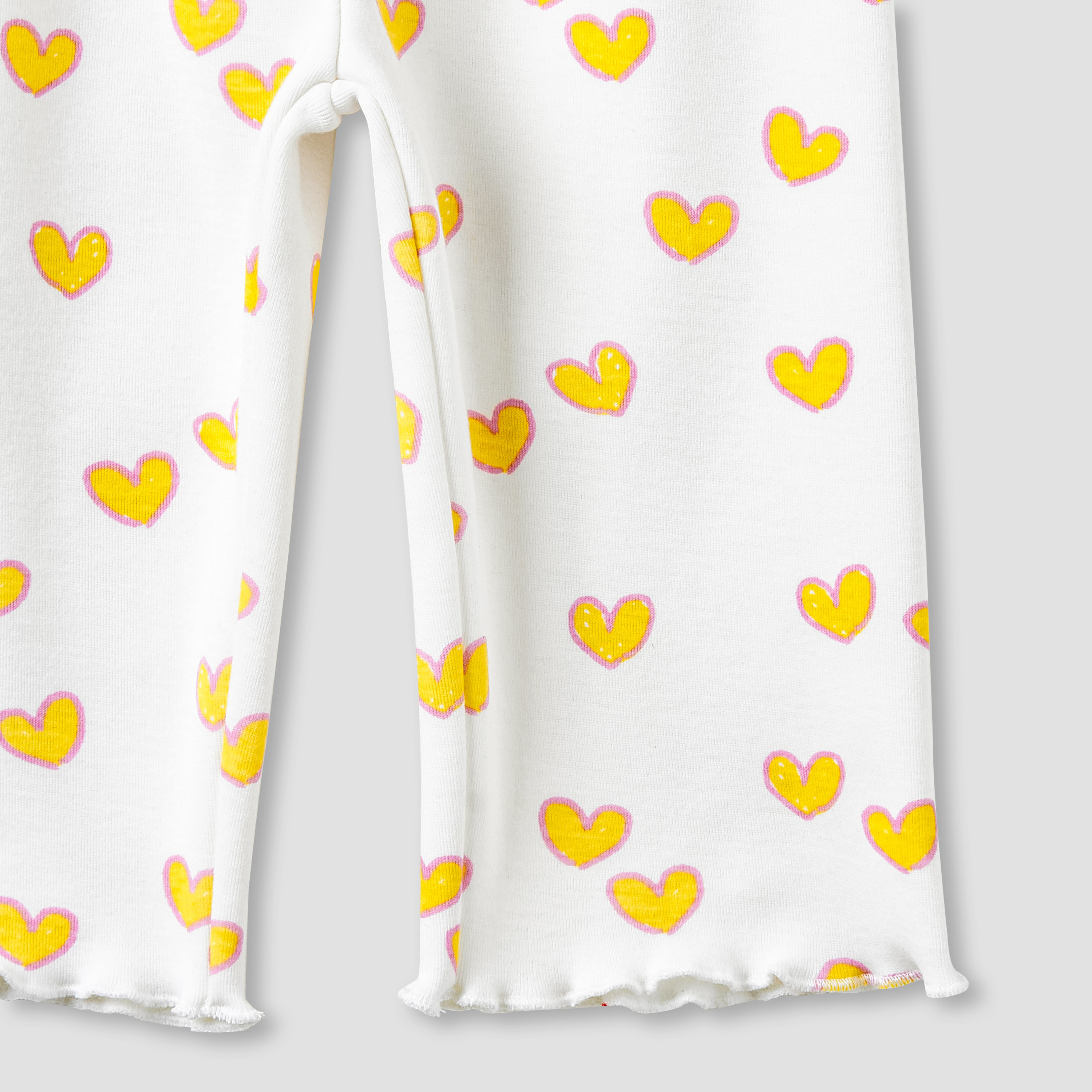 Juniors Girls Top and Pants Set with Heart Print - Long Sleeves - Crew Neck-baby-girls-clothing-setsandcoords-image-7