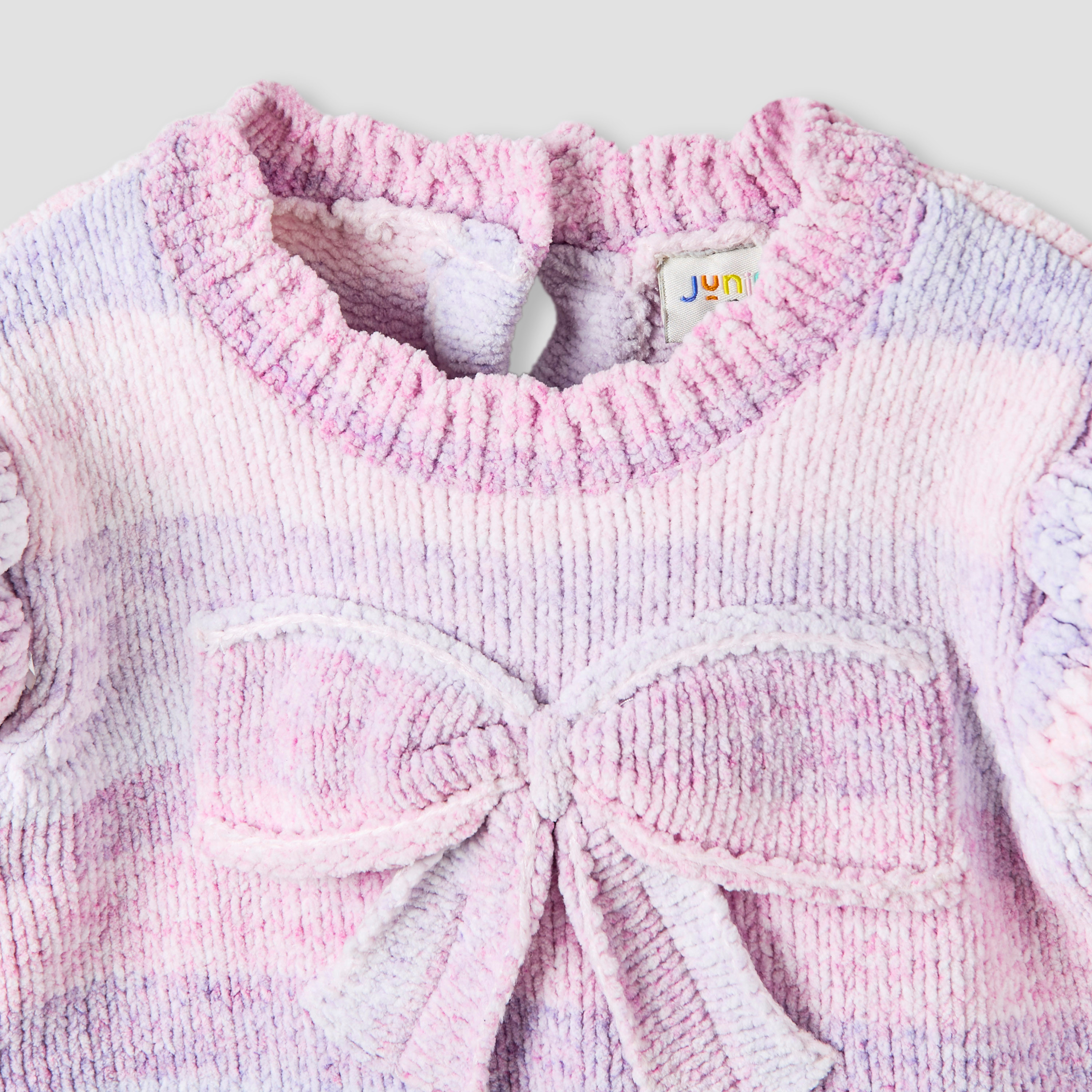 Juniors Bow Accent Sweater and Pants Set-baby-girls-clothing-setsandcoords-image-4
