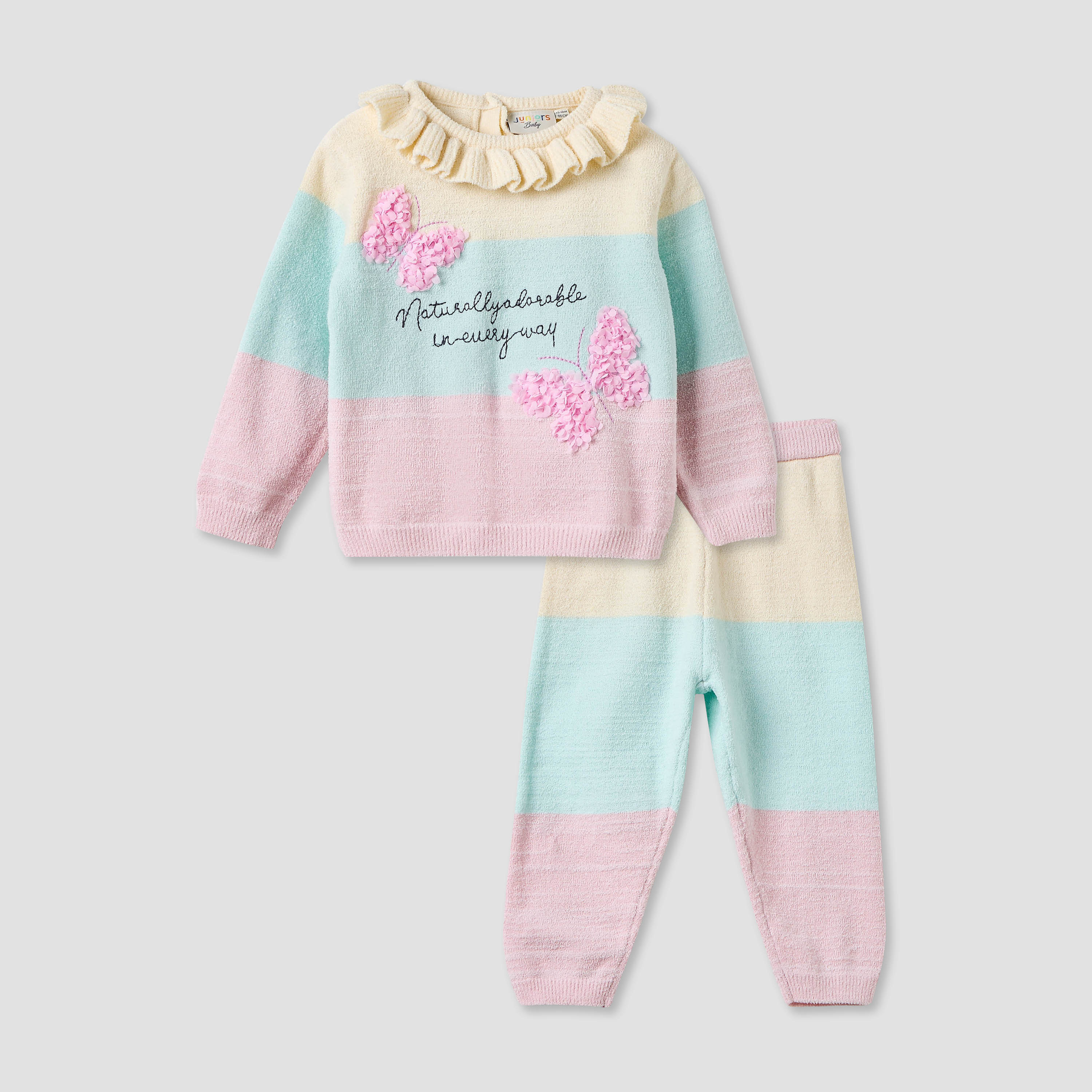 Juniors Striped Sweater and Pants Set-baby-girls-clothing-setsandcoords-image-1