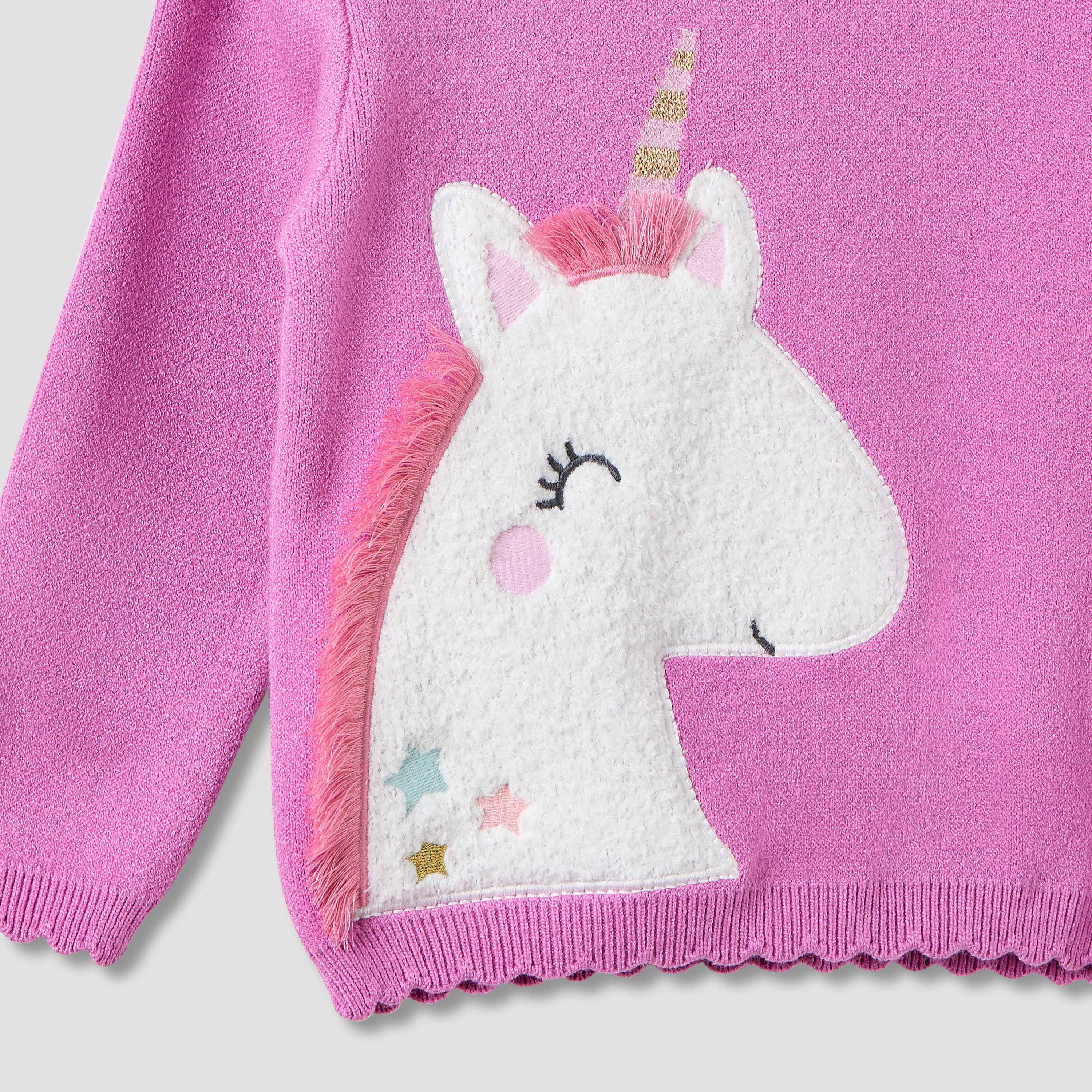 Juniors Unicorn Applique Sweater and Flared Pants Set-baby-girls-clothing-setsandcoords-image-5