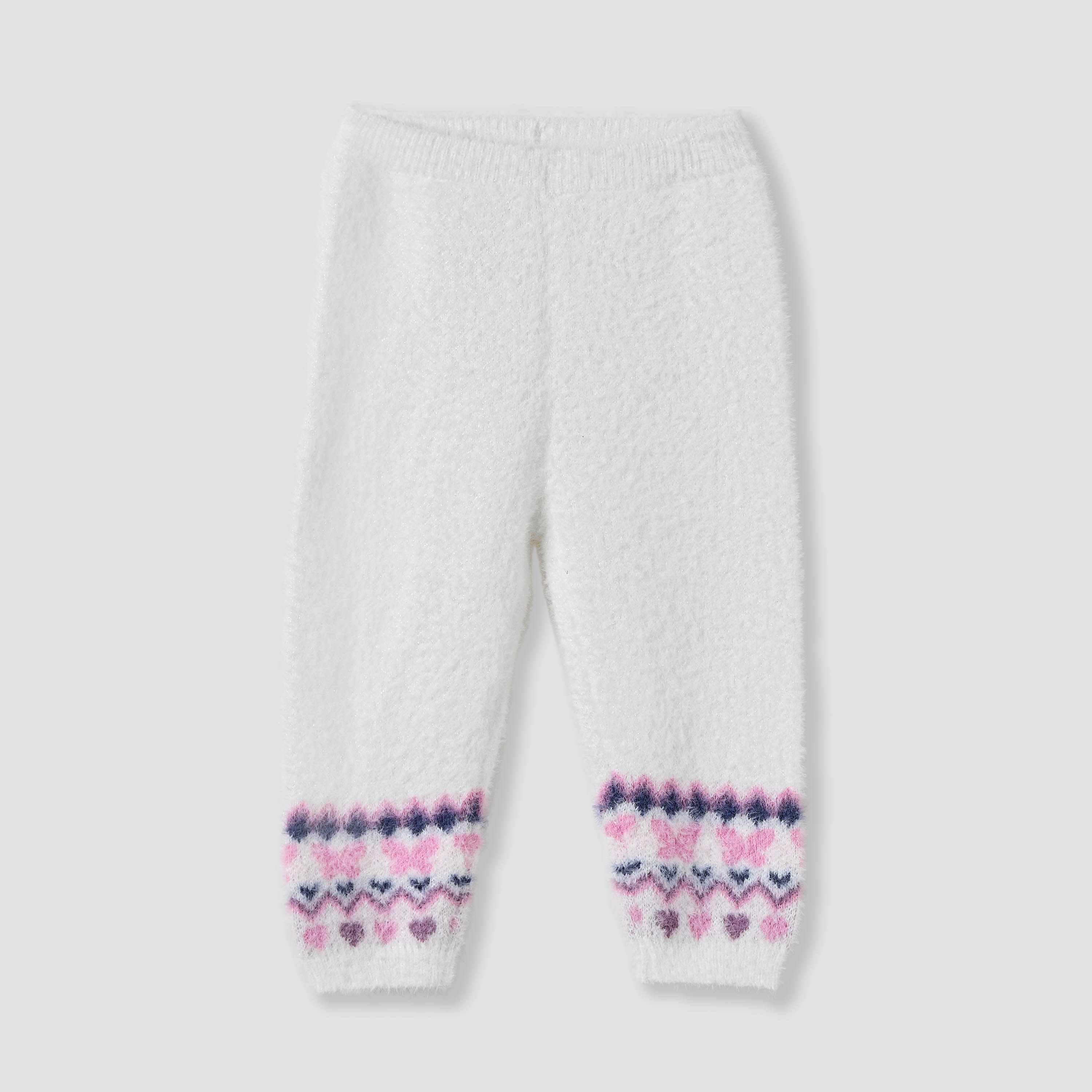 Juniors Heart Print Hooded Sweater and Pants Set-baby-girls-clothing-setsandcoords-image-3