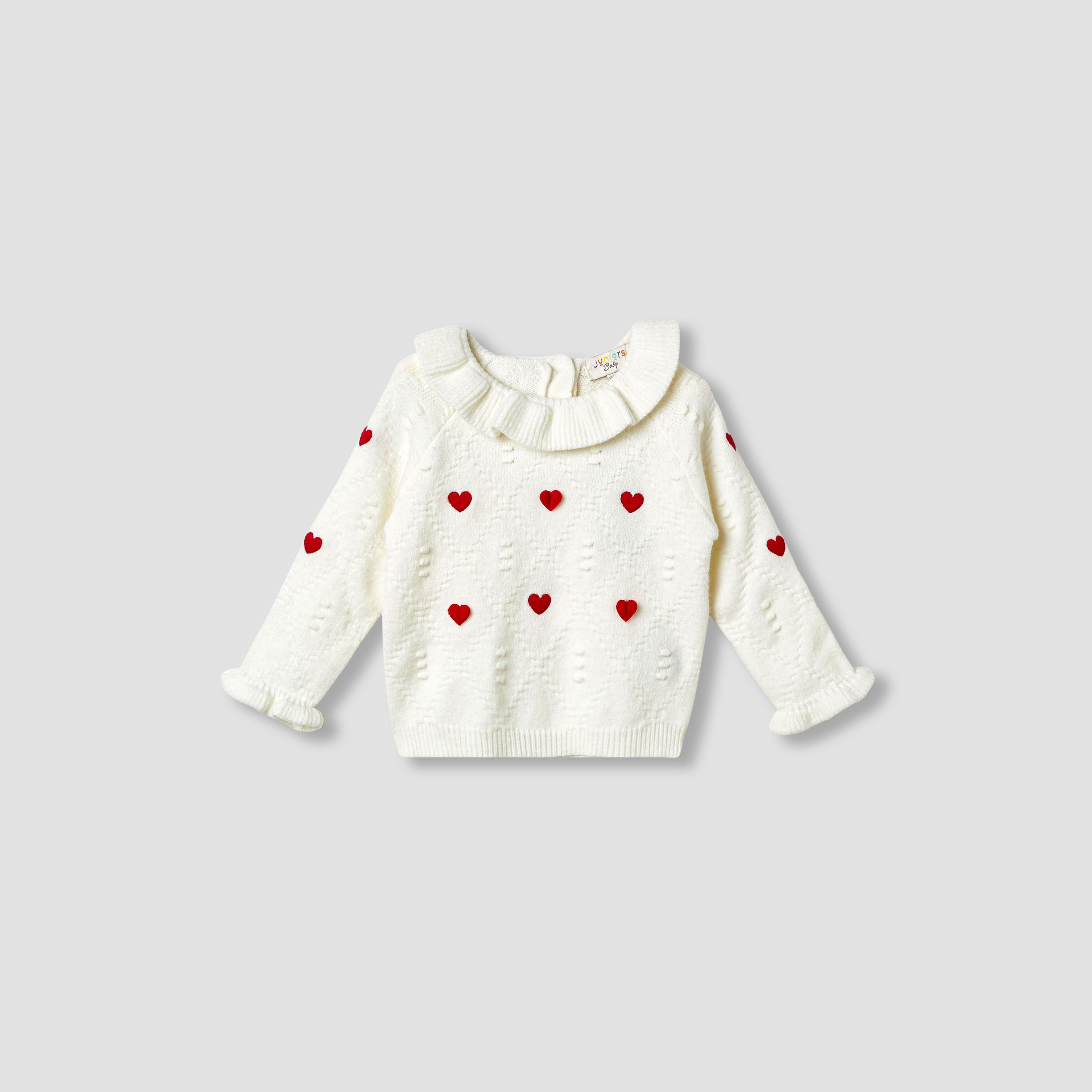 Juniors Heart Applique Sweater and Pants Set-baby-girls-clothing-setsandcoords-image-2